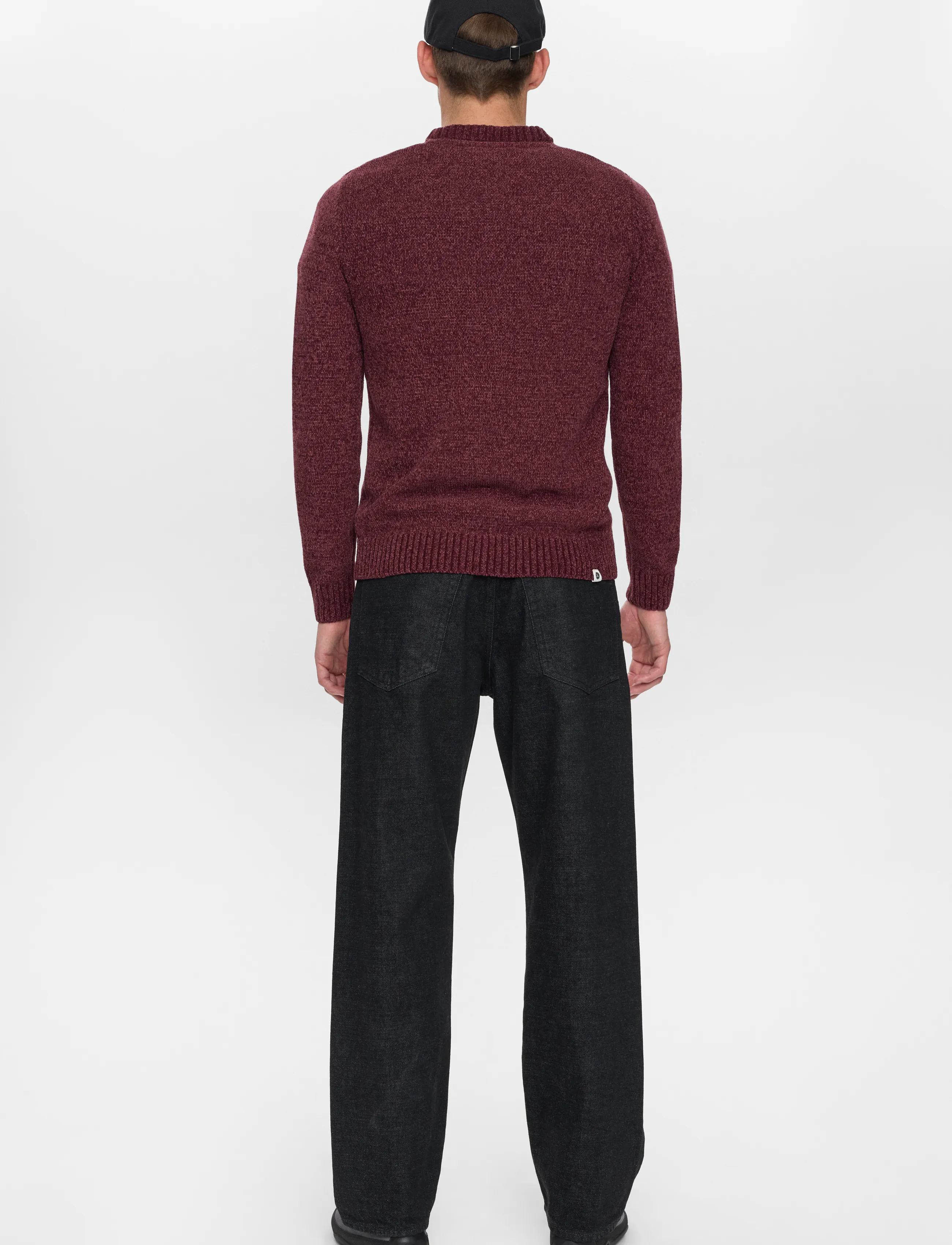 Anerkjendt - AKSUNE CHENILLE KNIT - round necks - vineyard wine - 3