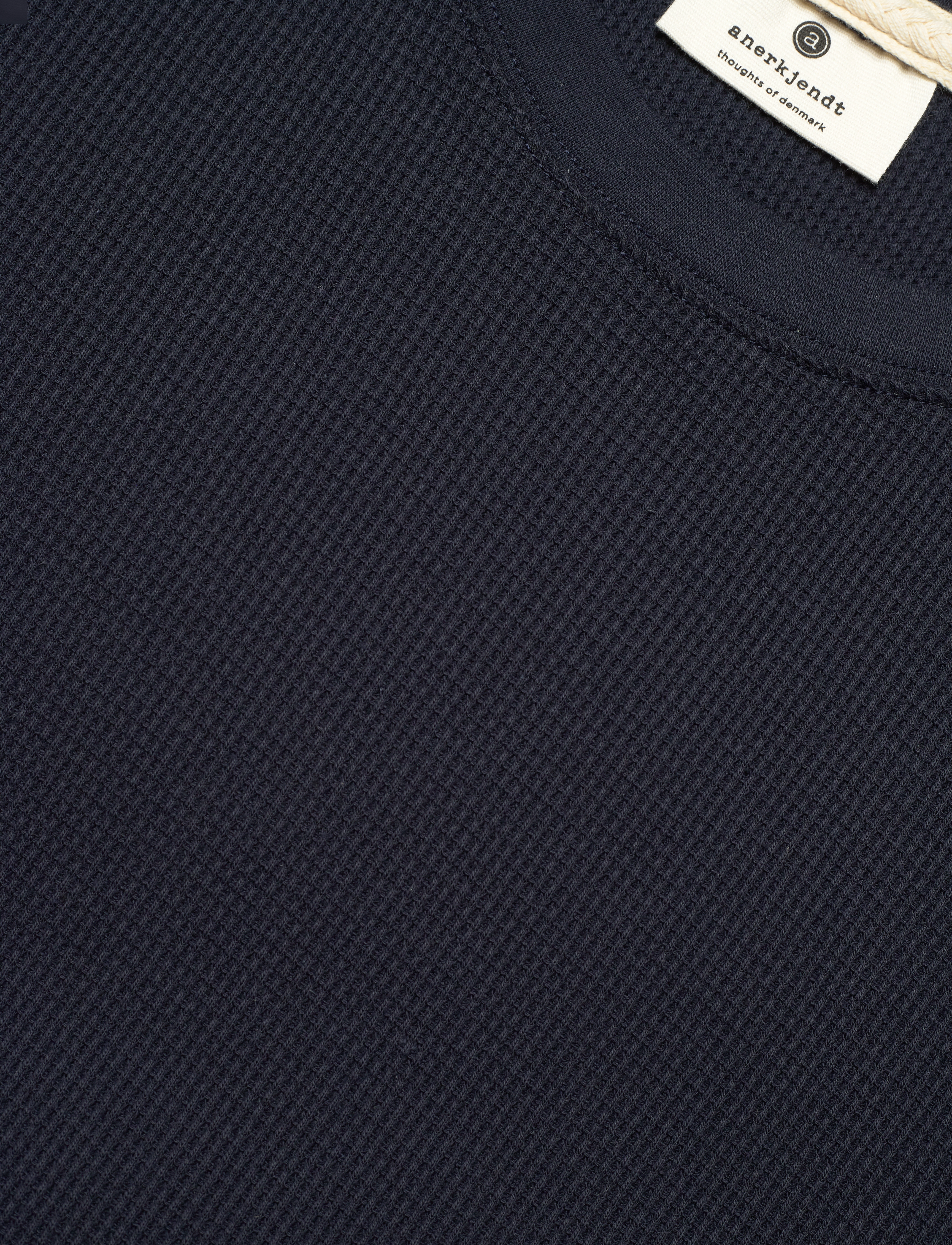 Anerkjendt - AKKIKKI S/S WAFFLE TEE - sky captain - 2