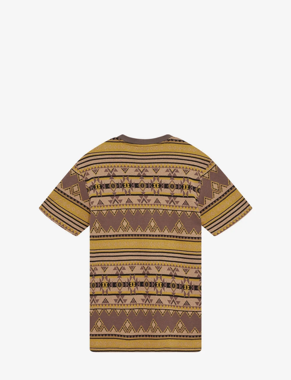 Anerkjendt - AKKIKKI JACQUARD TEE - lühikeste varrukatega t-särgid - chocolate brown - 1