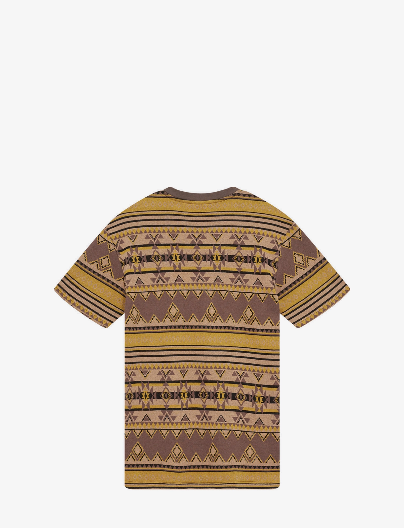 Anerkjendt - AKKIKKI JACQUARD TEE - kortärmade t-shirts - chocolate brown - 1