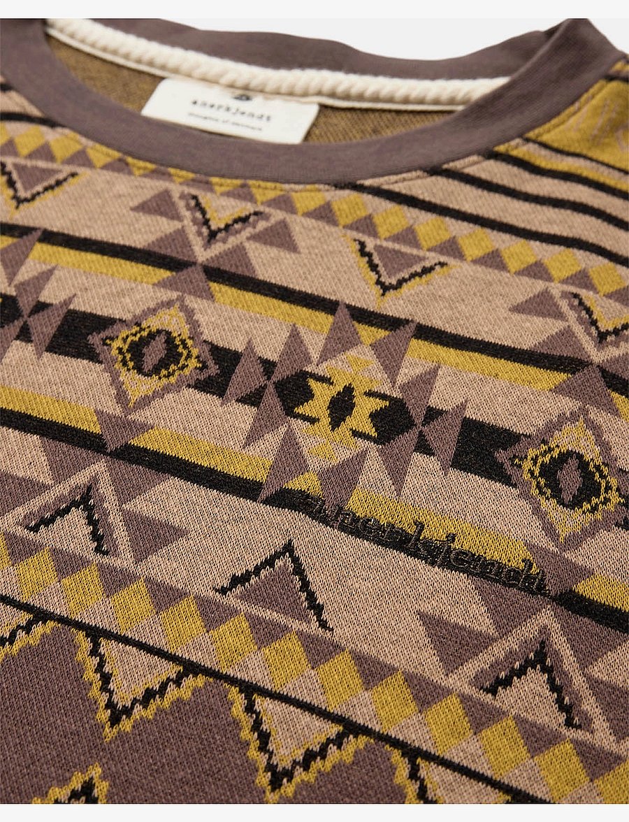 Anerkjendt - AKKIKKI JACQUARD TEE - kurzärmelig - chocolate brown - 2