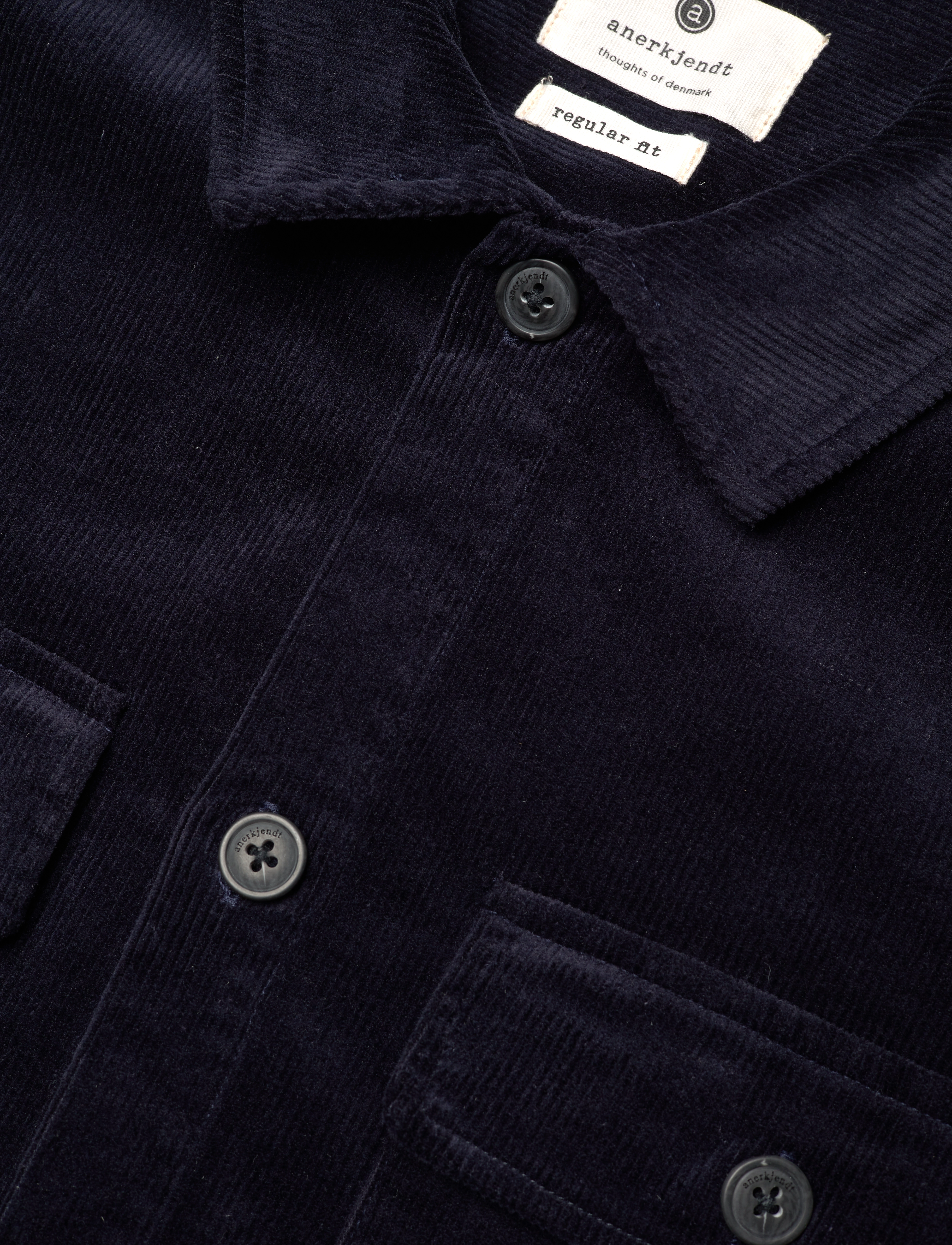 Anerkjendt - AKOSCAR CORD OVERSHIRT - sky captain - 2