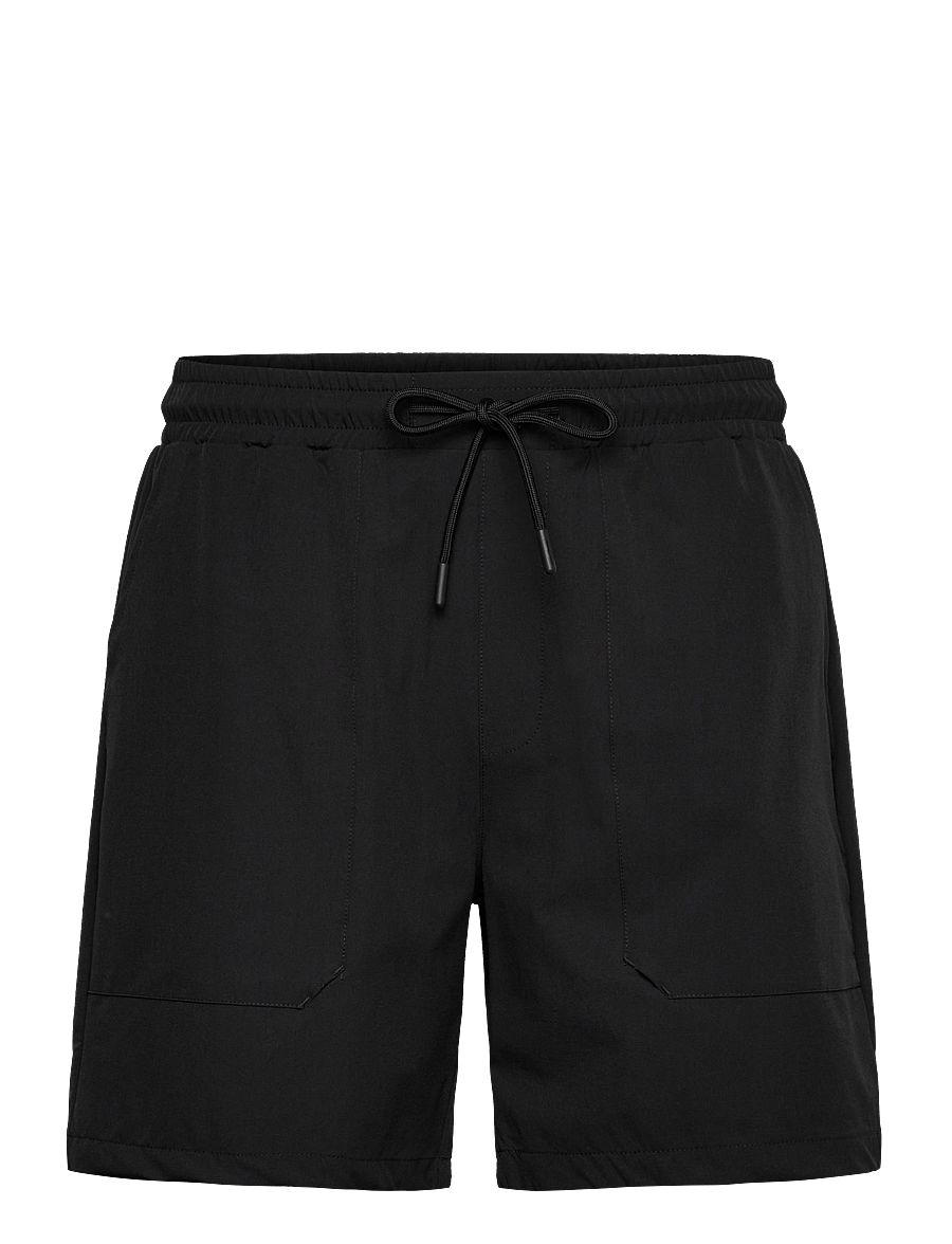 Anerkjendt - AKSHARK FATIQUE SWIMSHORTS - swim shorts - caviar - 0