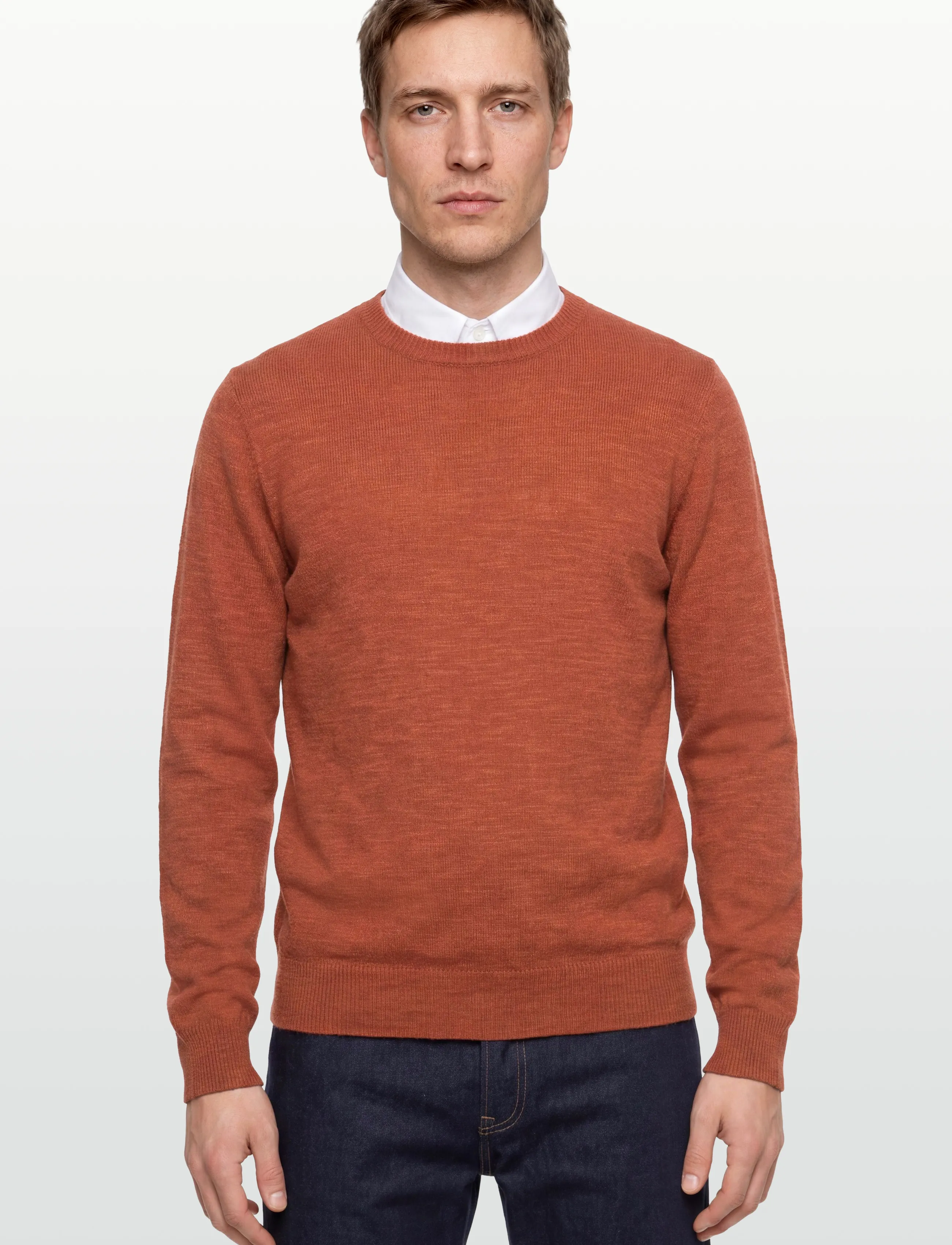 Anerkjendt - AKSUNE COT/LINEN KNIT - tavalised kudumid - auburn - 3