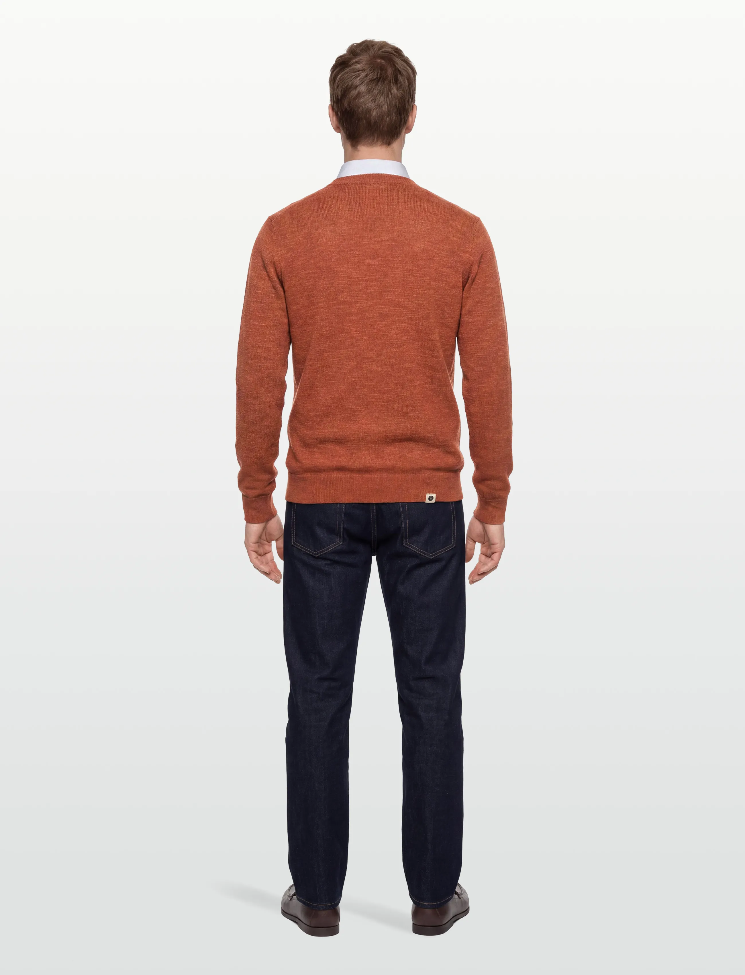 Anerkjendt - AKSUNE COT/LINEN KNIT - tavalised kudumid - auburn - 4