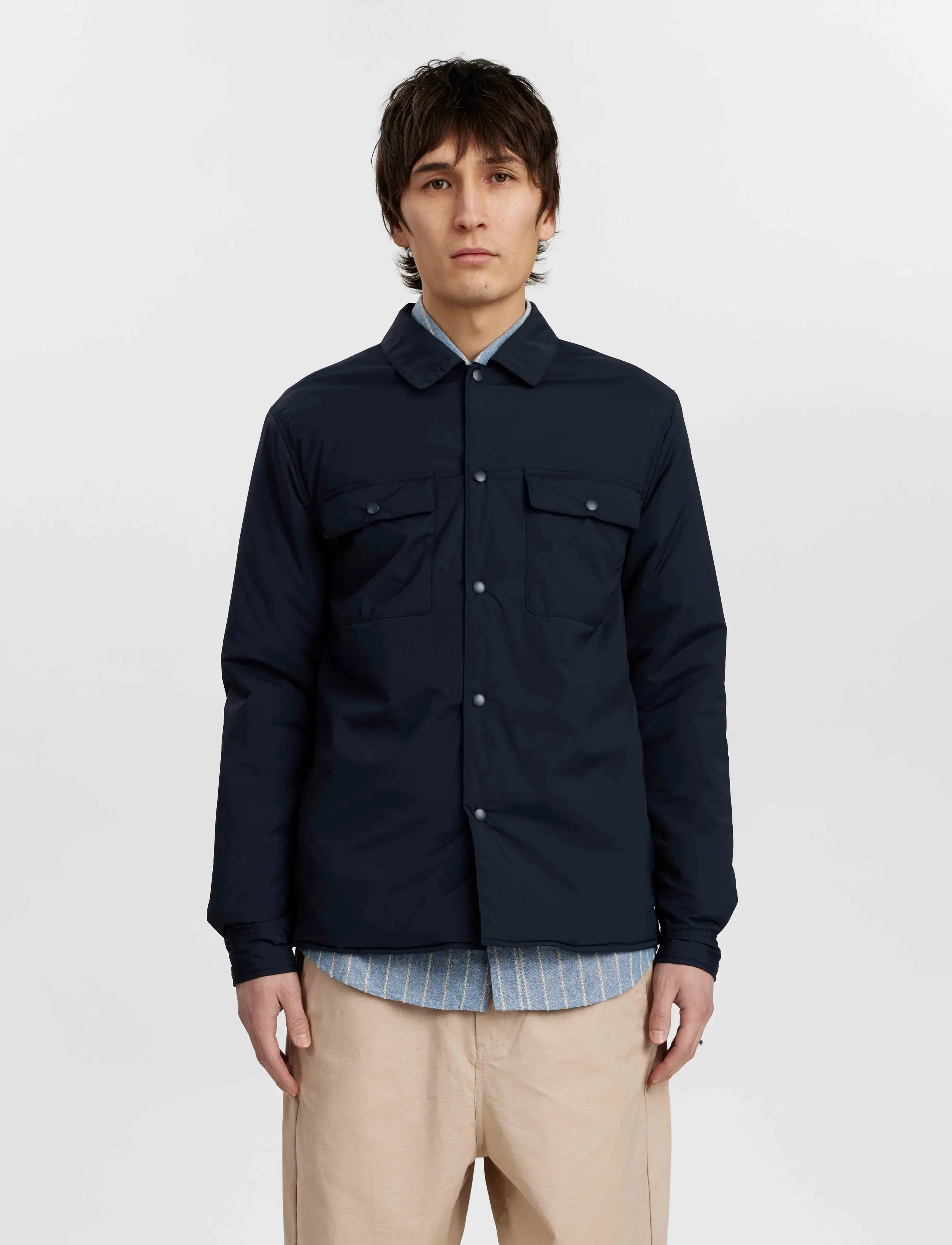 Anerkjendt - AKOSCAR NYLON PADDED JACKET - striukės ir švarkeliai - sky captain - 2