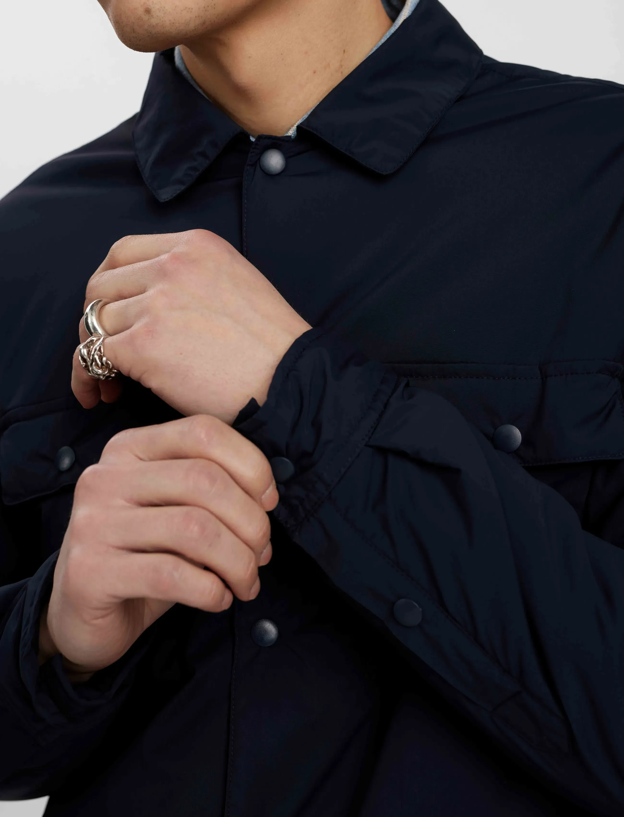 Anerkjendt - AKOSCAR NYLON PADDED JACKET - daunenjacken - sky captain - 3