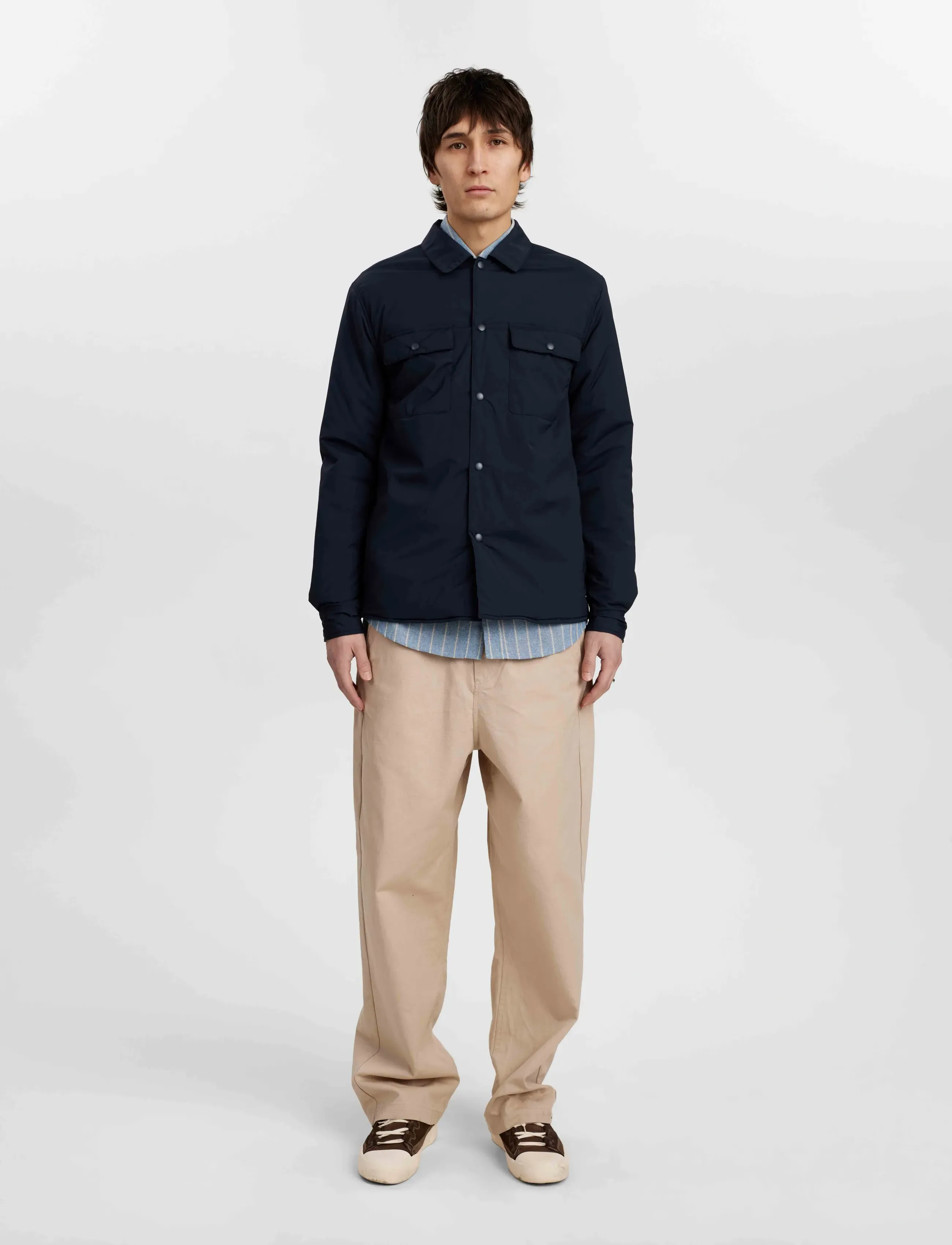 Anerkjendt - AKOSCAR NYLON PADDED JACKET - striukės ir švarkeliai - sky captain - 4