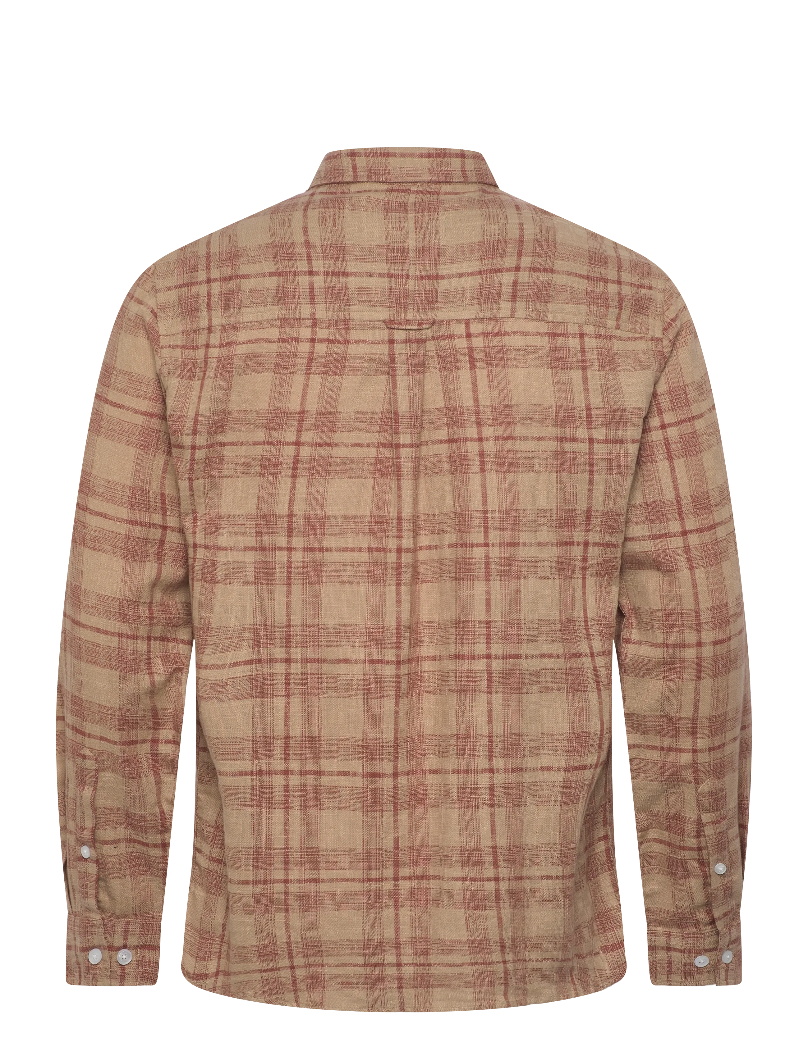 Anerkjendt - AKLEIF COT/LIN CHECK SHIRT - koszule w kratkę - auburn - 1