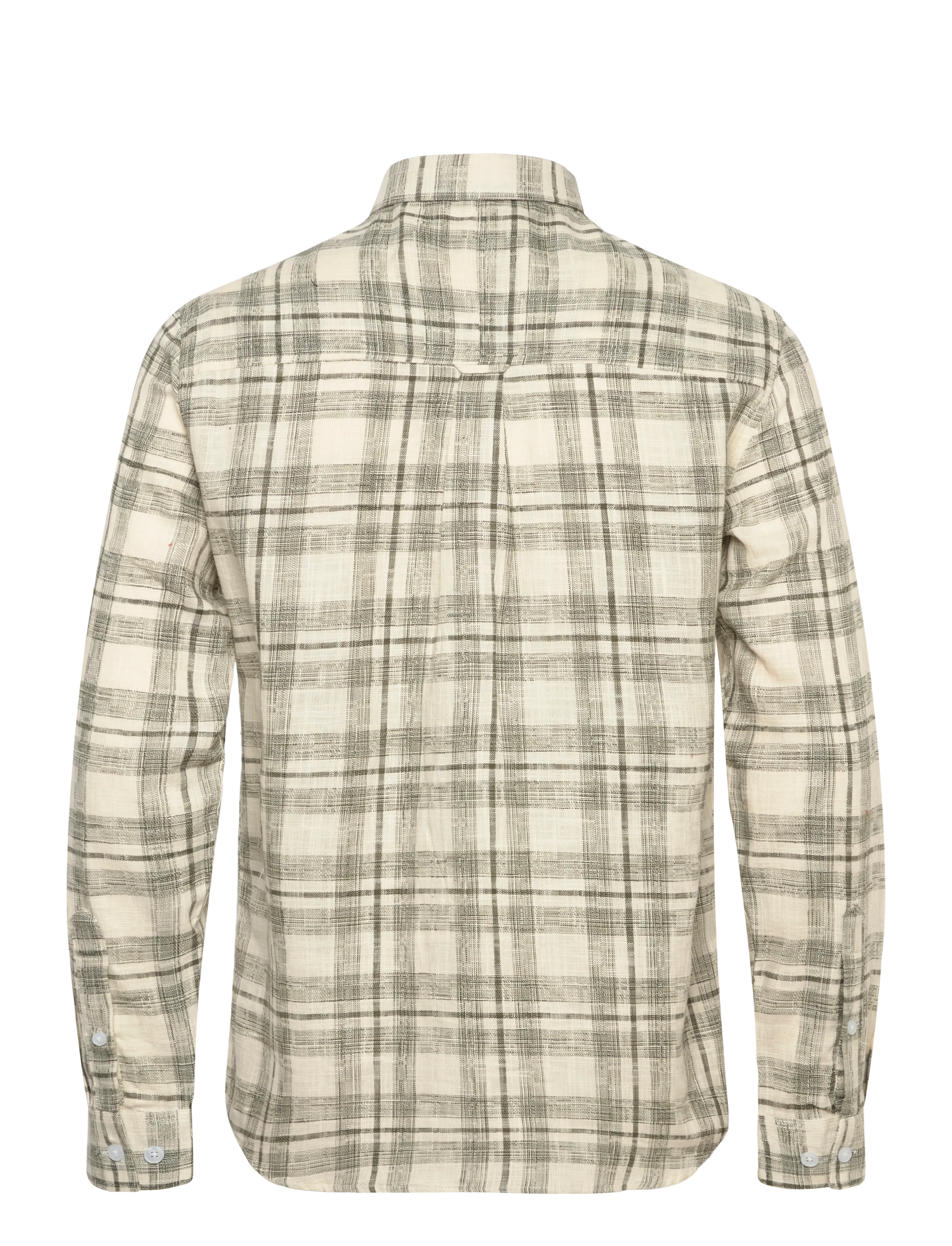 Anerkjendt - AKLEIF COT/LIN CHECK SHIRT - karierte hemden - deep lichen green - 1