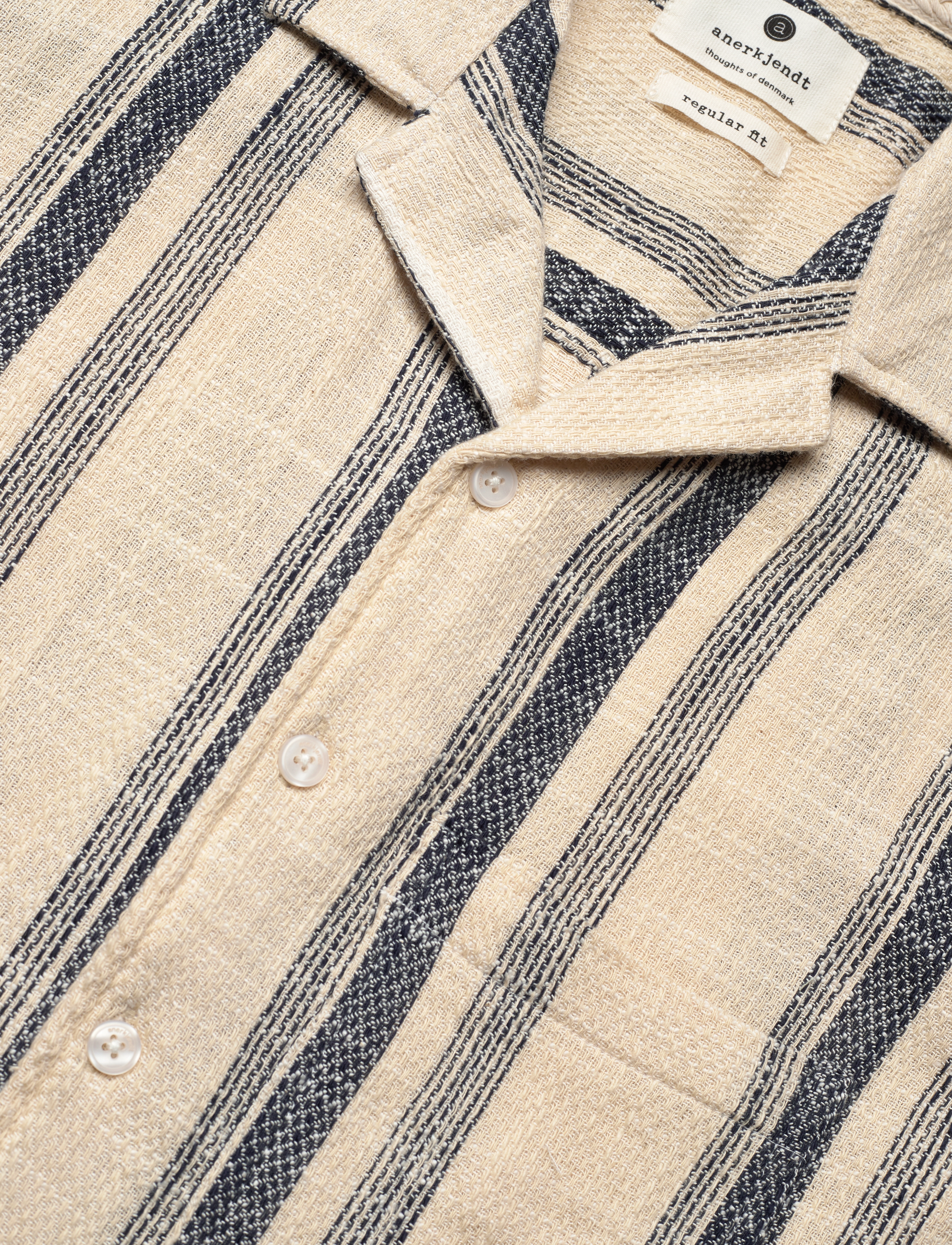 Anerkjendt - AKLEON STRUCSTURE S/S SHIRT - tofu - 3