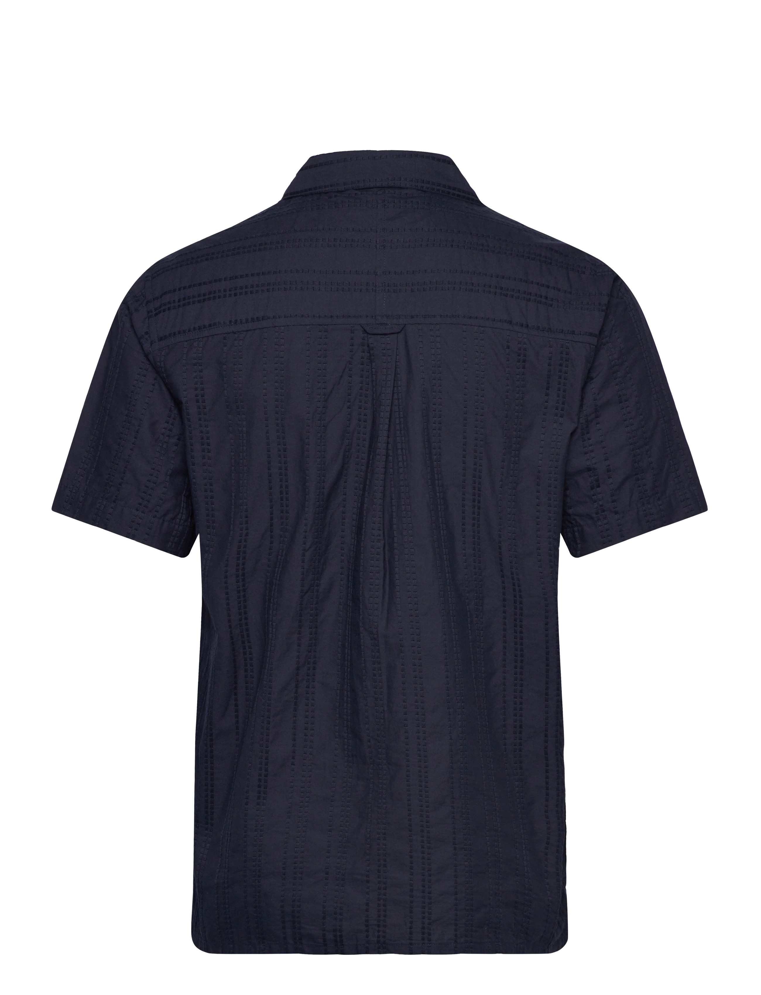 Anerkjendt - AKLEON EMB S/S SHIRT - kurzarmhemden - sky captain - 1