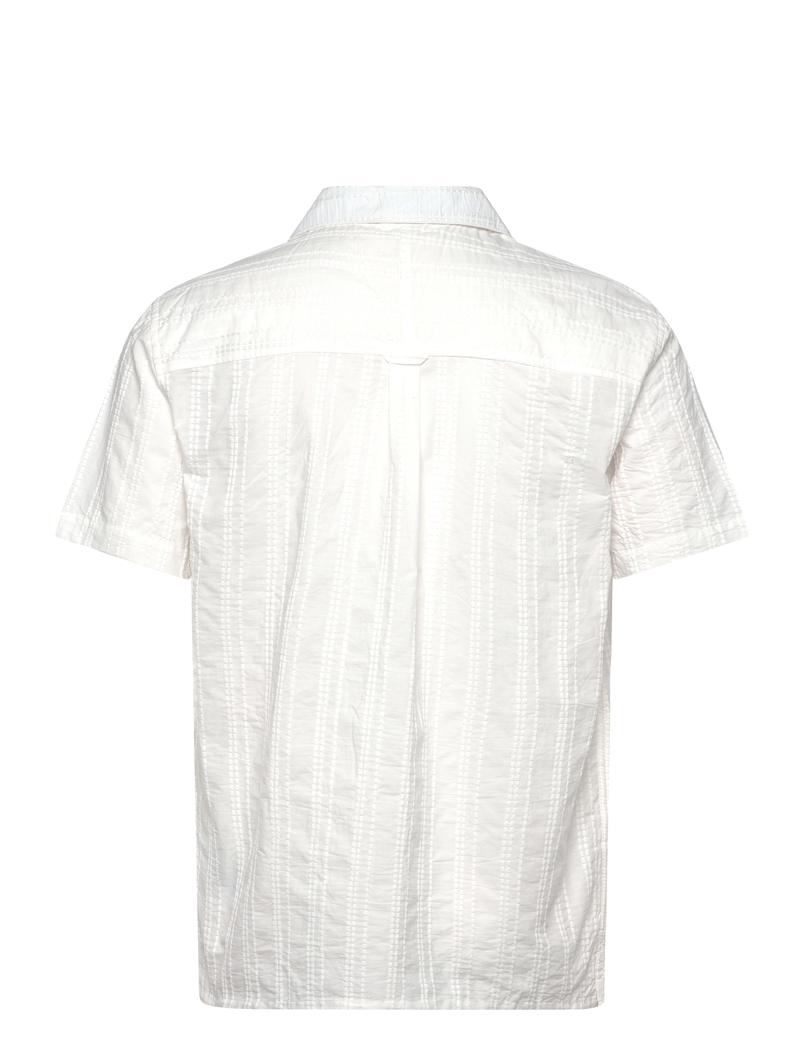 Anerkjendt - AKLEON EMB S/S SHIRT - krekli ar īsām piedurknēm - tofu - 1
