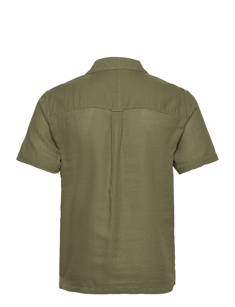 Anerkjendt - AKLEON STRUCTURE S/S SHIRT 3 - kurzarmhemden - deep lichen green - 1