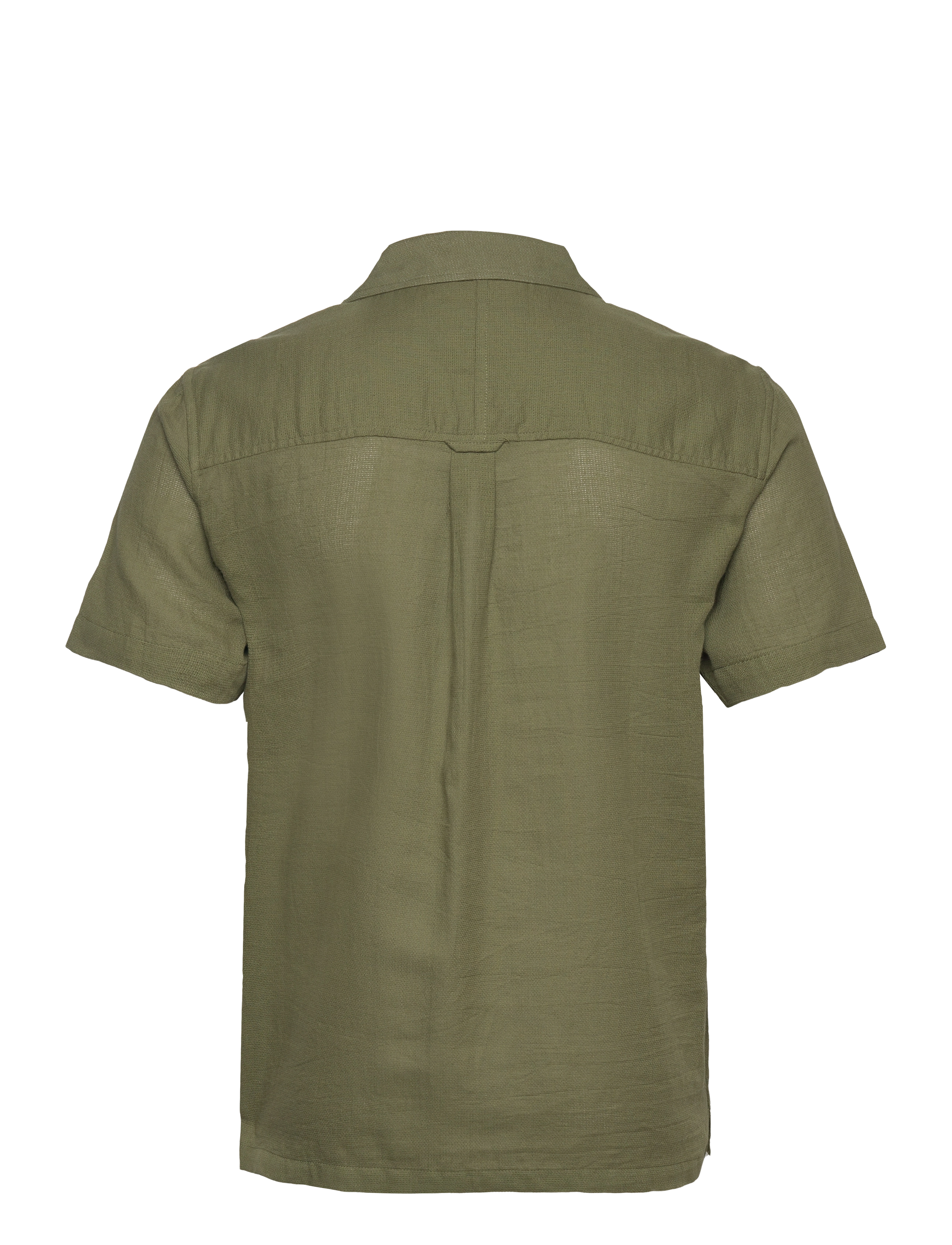 Anerkjendt - AKLEON STRUCTURE S/S SHIRT 3 - kortærmede skjorter - deep lichen green - 1