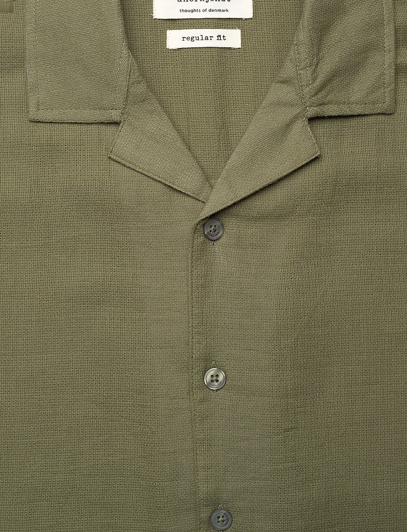 Anerkjendt - AKLEON STRUCTURE S/S SHIRT 3 - kurzarmhemden - deep lichen green - 2