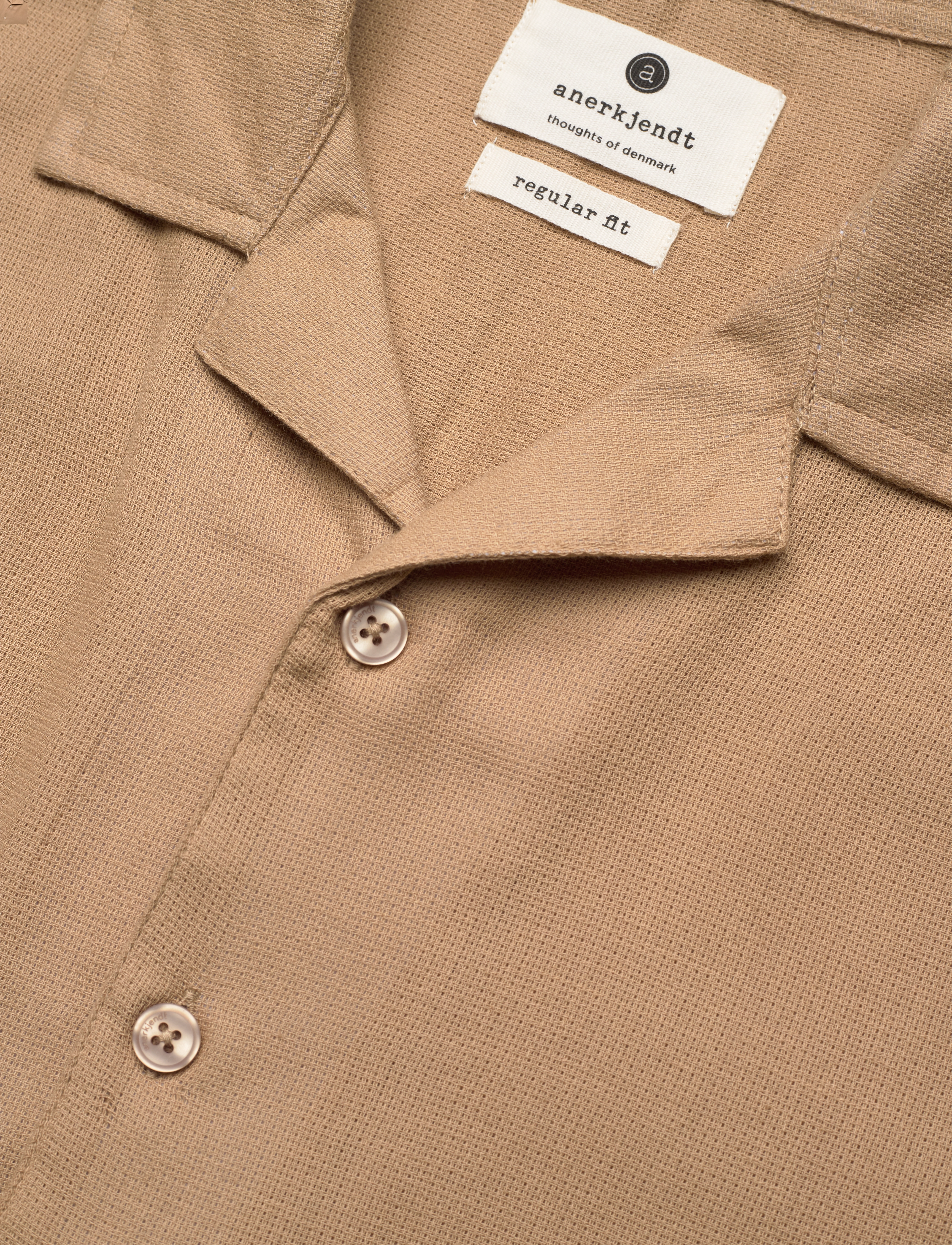 Anerkjendt - AKLEON STRUCTURE S/S SHIRT 3 - kurzarmhemden - incense - 3