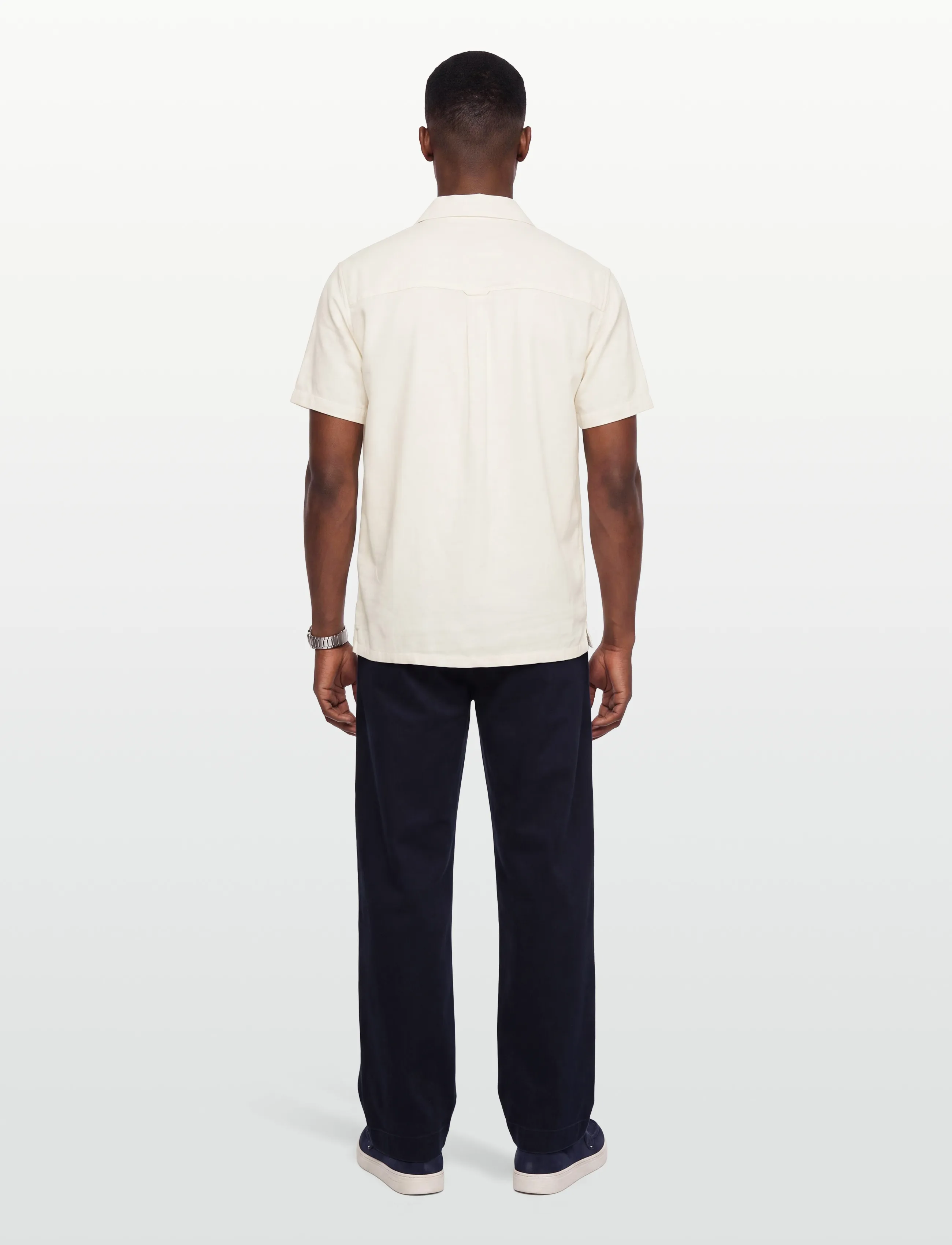 Anerkjendt - AKLEON STRUCTURE S/S SHIRT 3 - kortärmade skjortor - tofu - 4