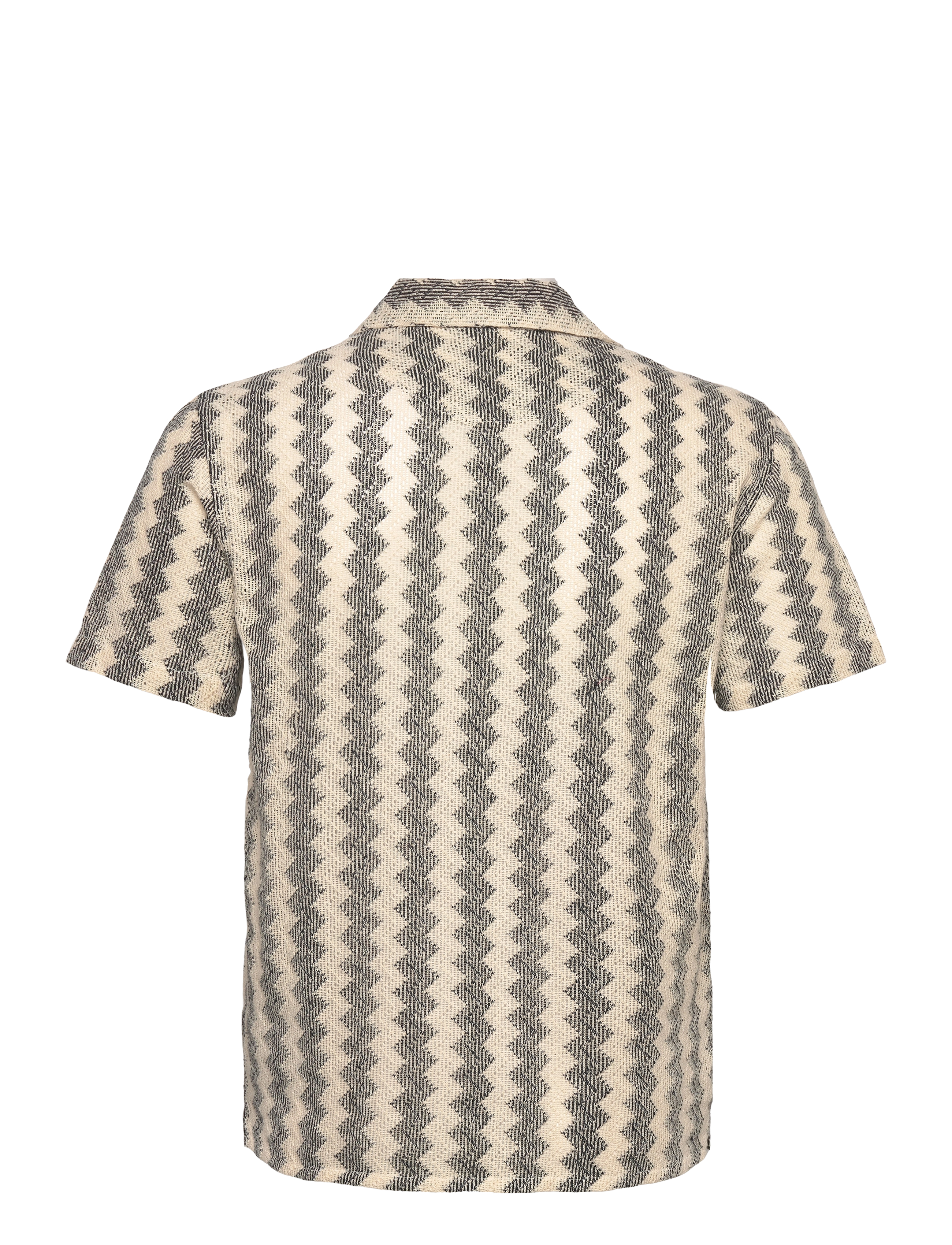 Anerkjendt - AKLEON JACQUARD S/S SHIRT - caviar - 1