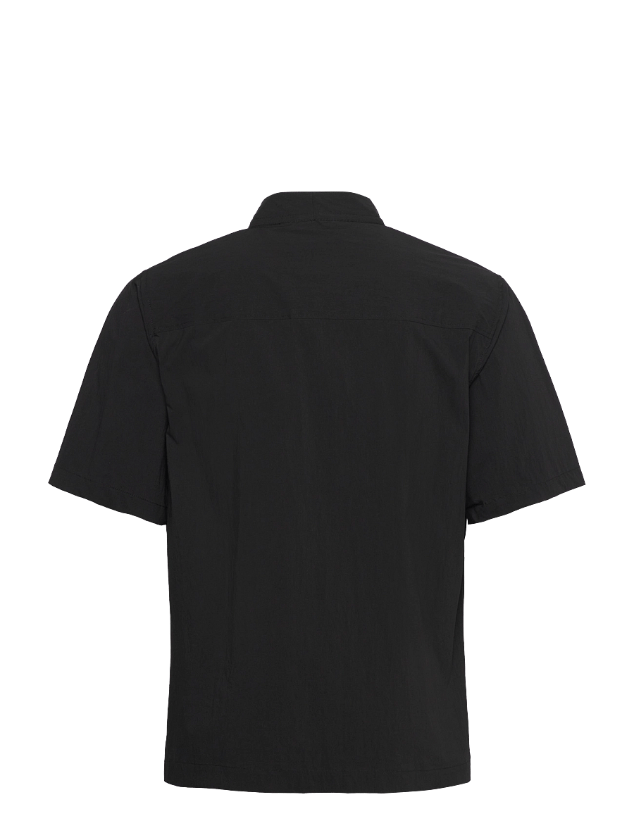 Anerkjendt - AKJESPER TEC S/S KIMONO - overhemden met korte mouw - caviar - 1