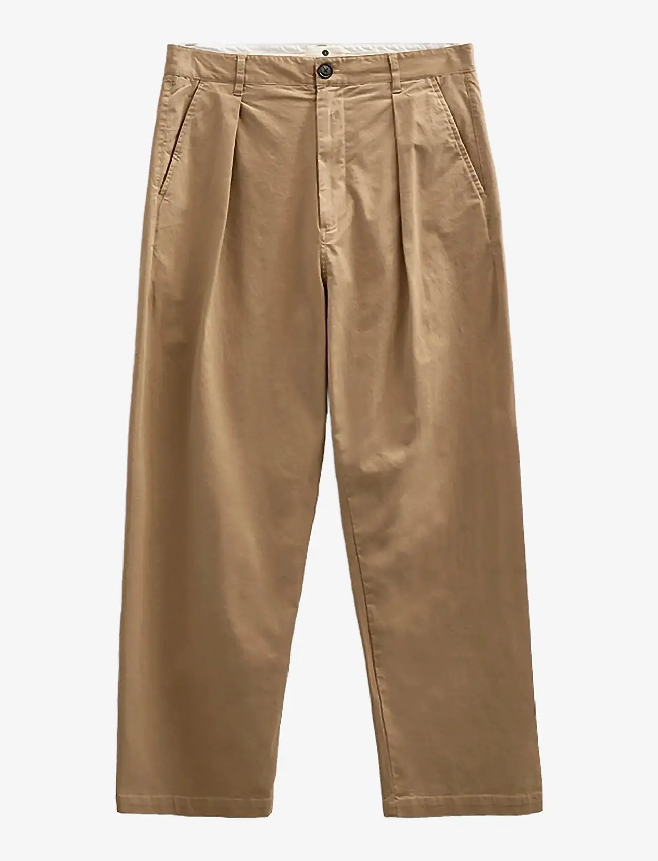 Anerkjendt - AKJAKOB COTTON PLEAT PANTS - casual trousers - incense - 0