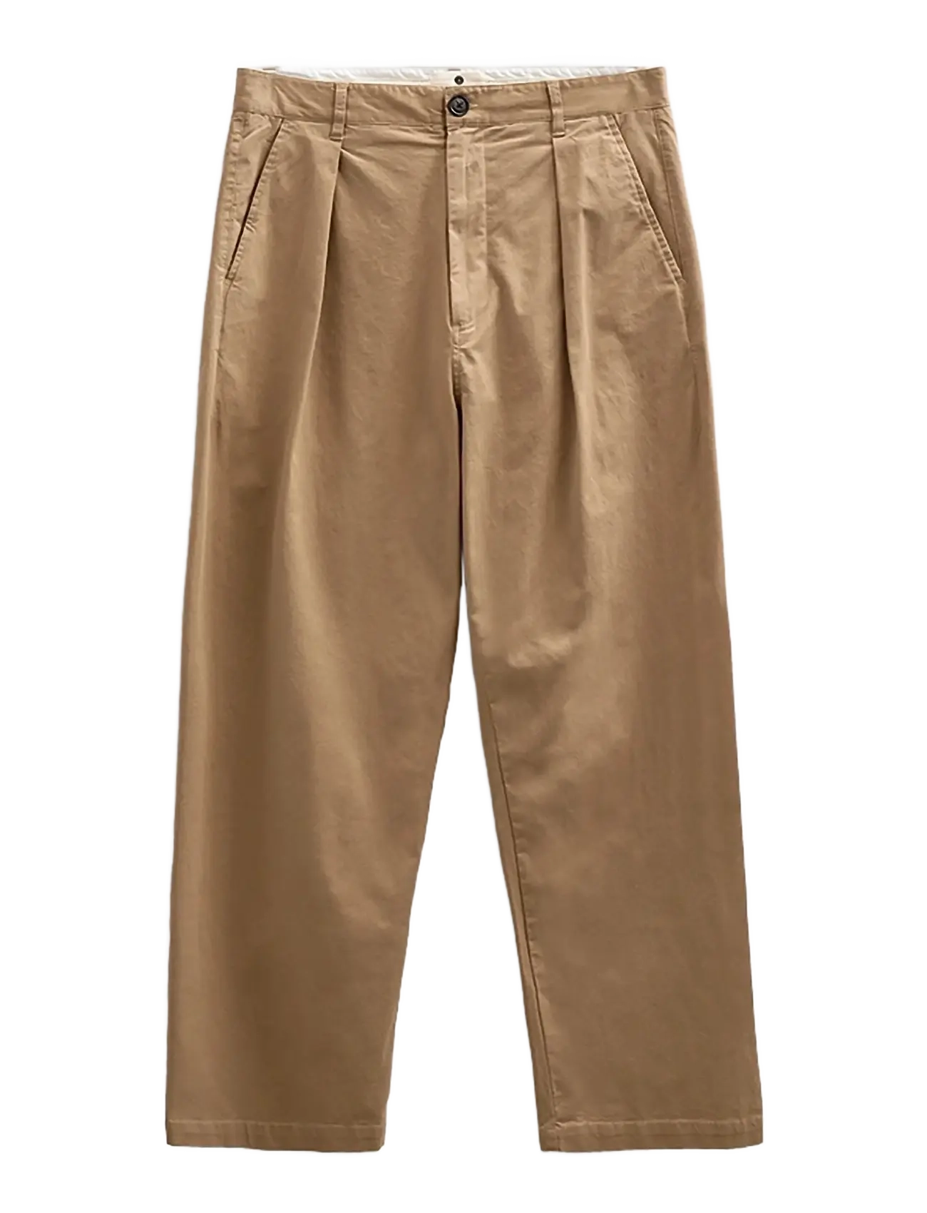 Anerkjendt AKJAKOB COTTON PLEAT PANTS - Bukser - INCENSE / beige
