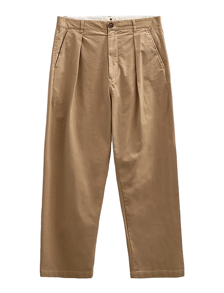 Anerkjendt - AKJAKOB COTTON PLEAT PANTS - freizeithosen - incense - 0