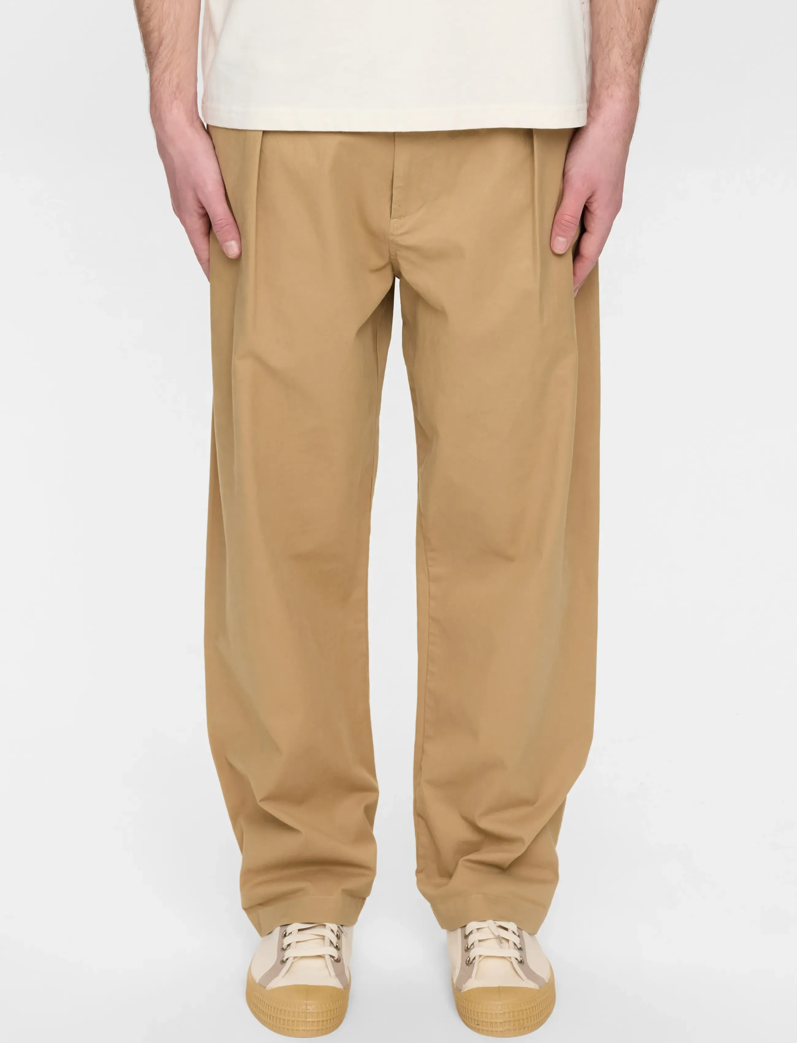 Anerkjendt - AKJAKOB COTTON PLEAT PANTS - casual - incense - 2
