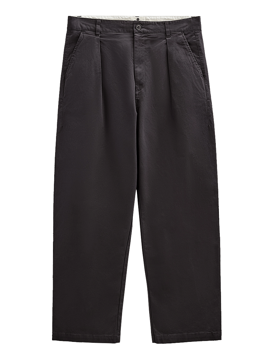 Anerkjendt - AKJAKOB COTTON PLEAT PANTS - casual bukser - magnet - 0