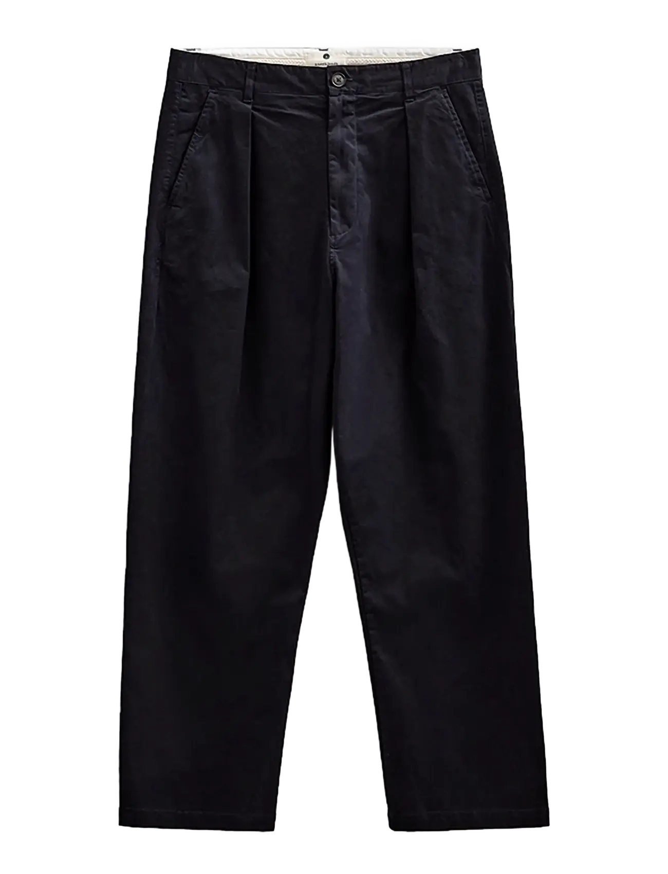 Anerkjendt AKJAKOB COTTON PLEAT PANTS - Tøj - SKY CAPTAIN / navy