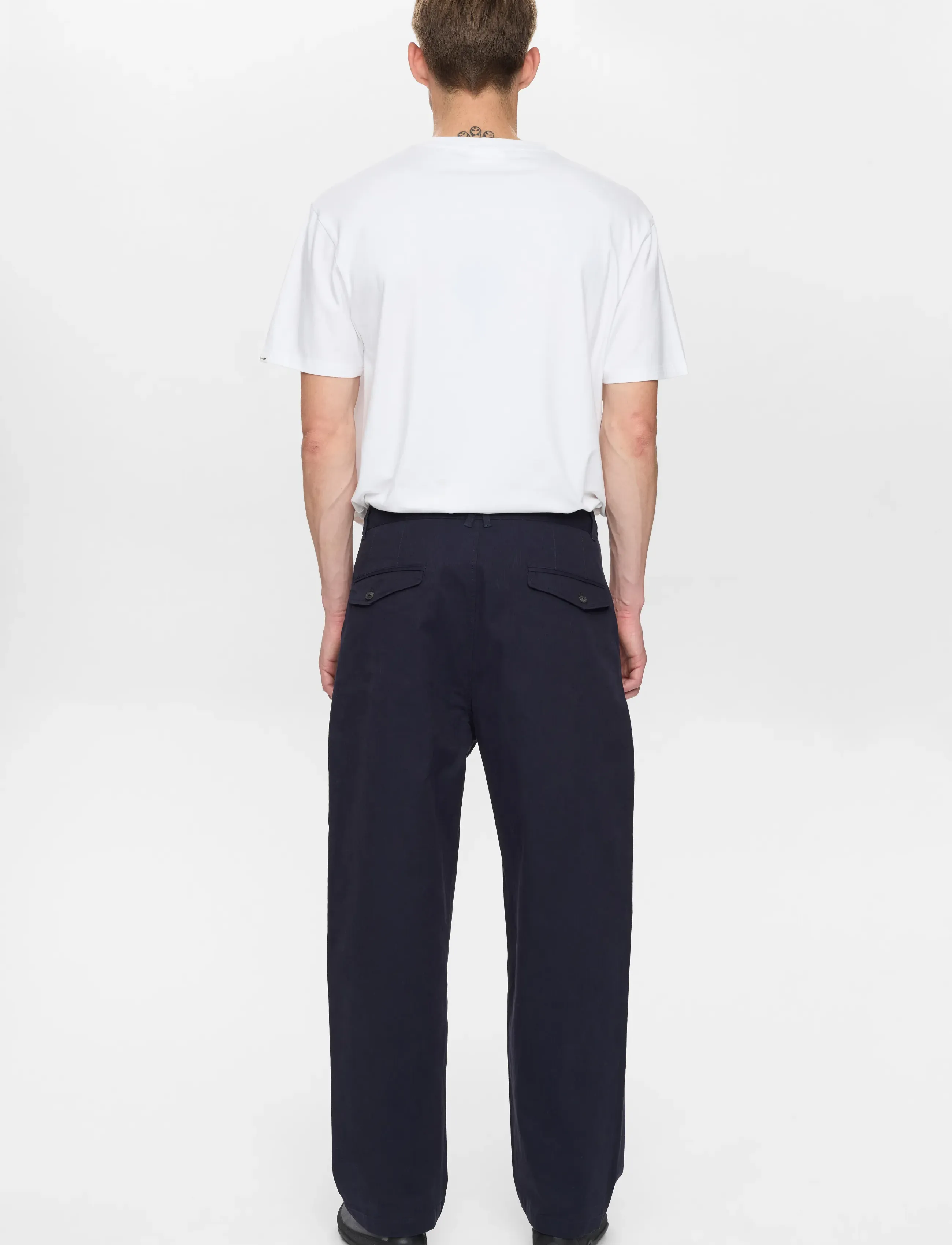 Anerkjendt - AKJAKOB COTTON PLEAT PANTS - vabaajapüksid - sky captain - 3