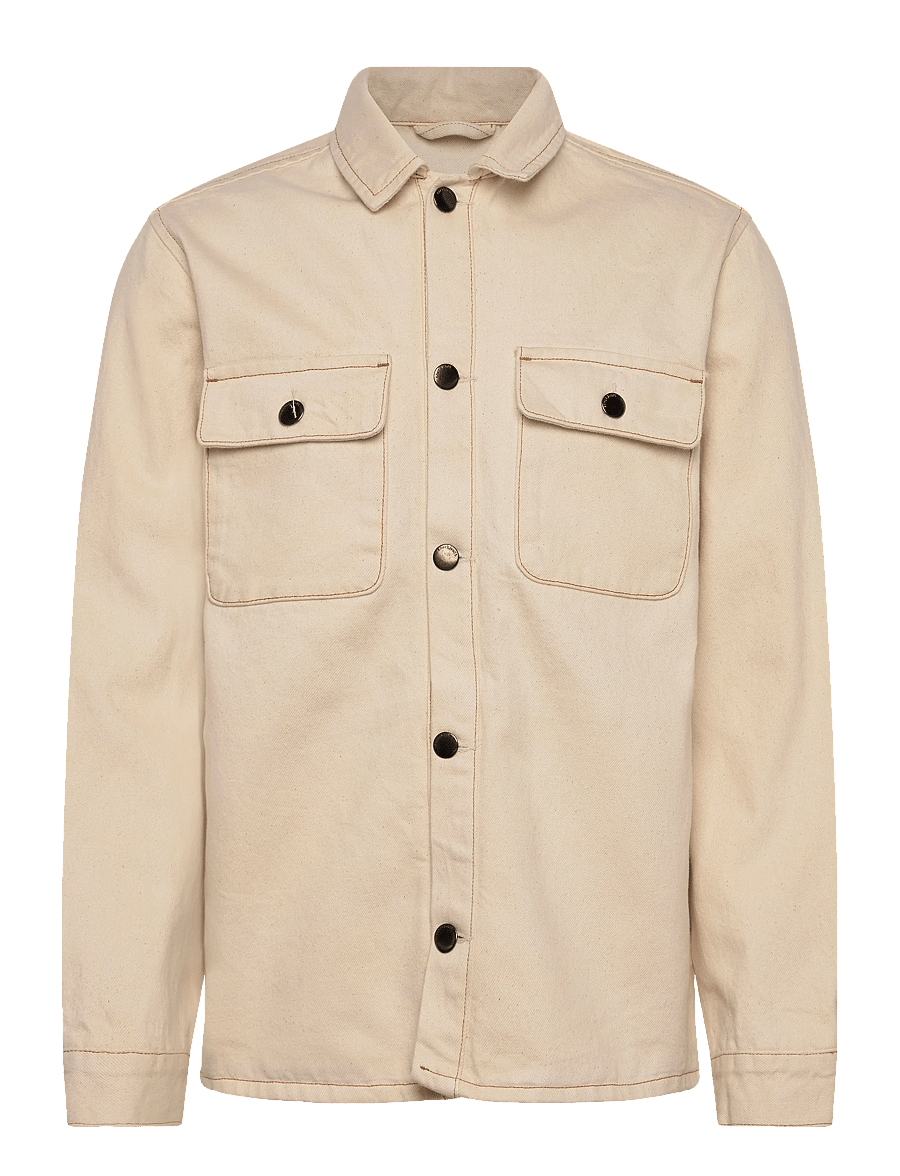 Anerkjendt - AKOSCAR DENIM OVERSHIRT - kollektionen - tofu - 0