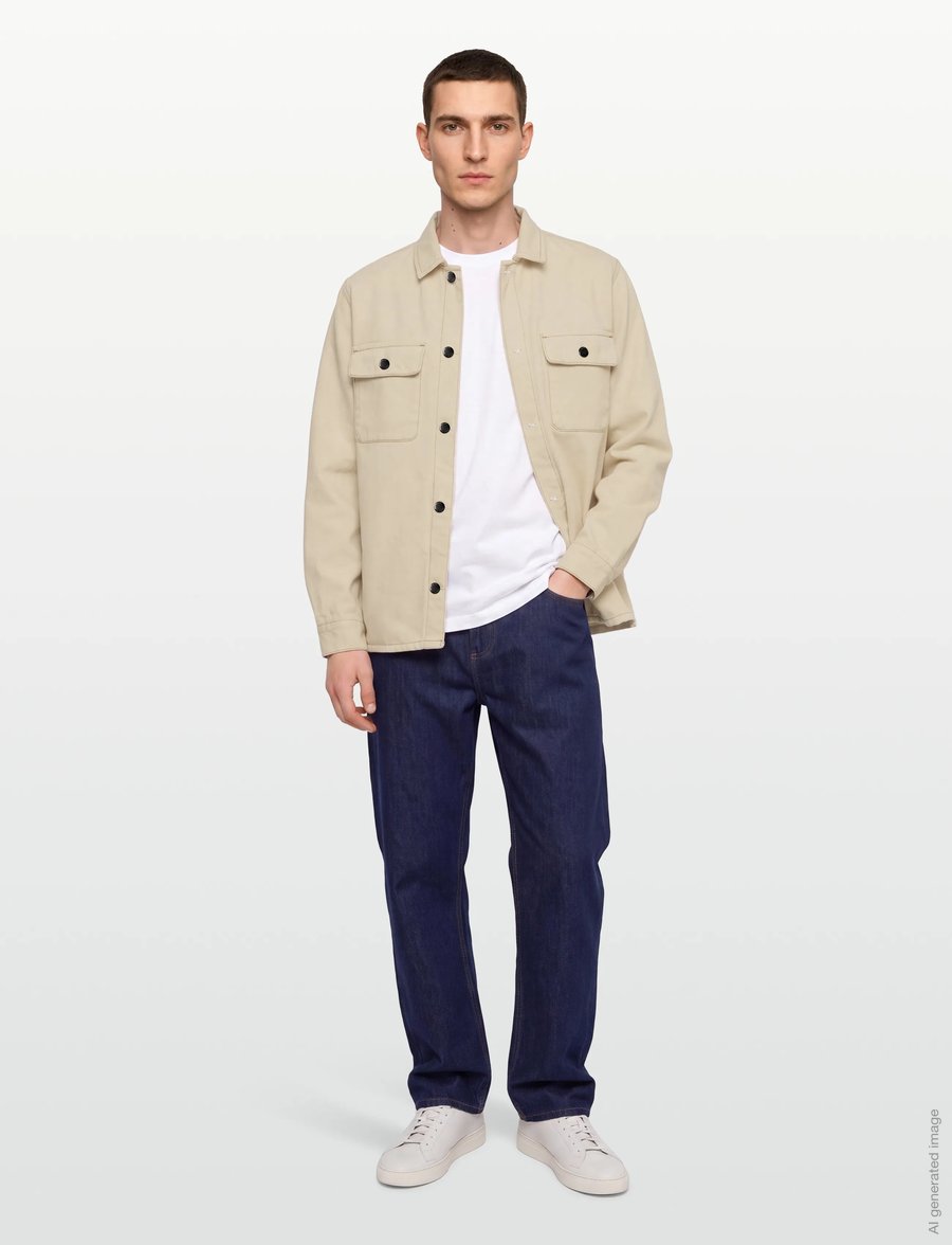 Anerkjendt - AKOSCAR DENIM OVERSHIRT - Überhemden - tofu - 0