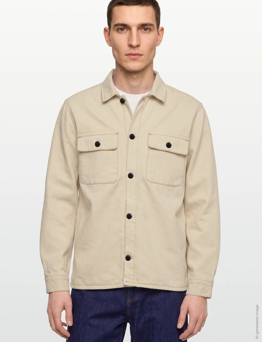 Anerkjendt - AKOSCAR DENIM OVERSHIRT - Überhemden - tofu - 3