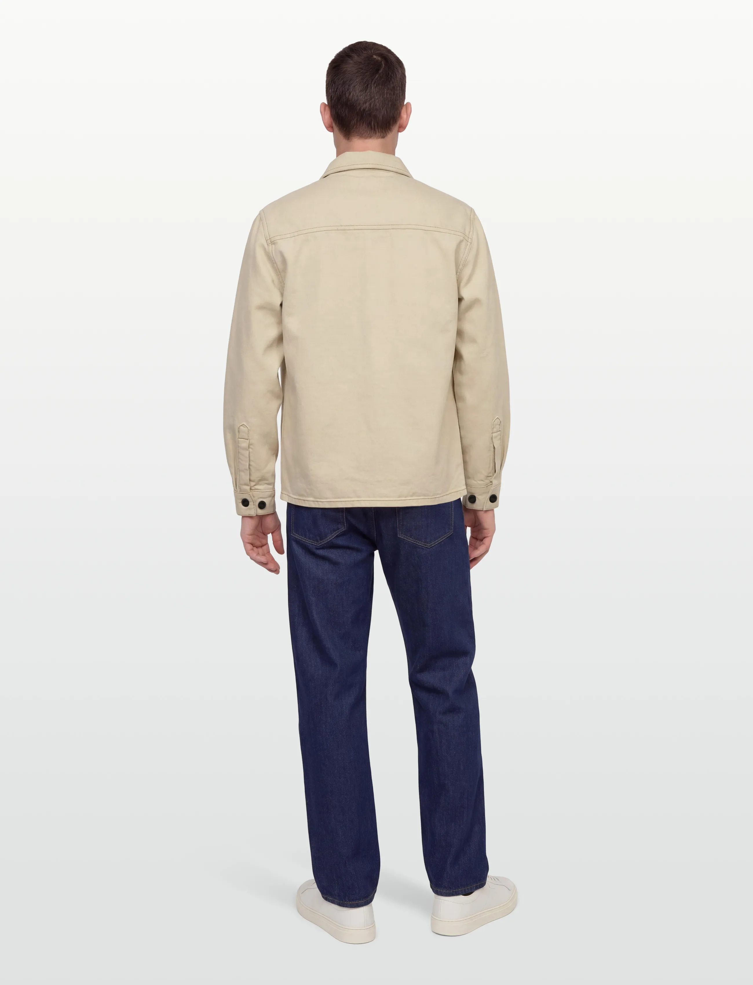 Anerkjendt - AKOSCAR DENIM OVERSHIRT - vīriešiem - tofu - 4