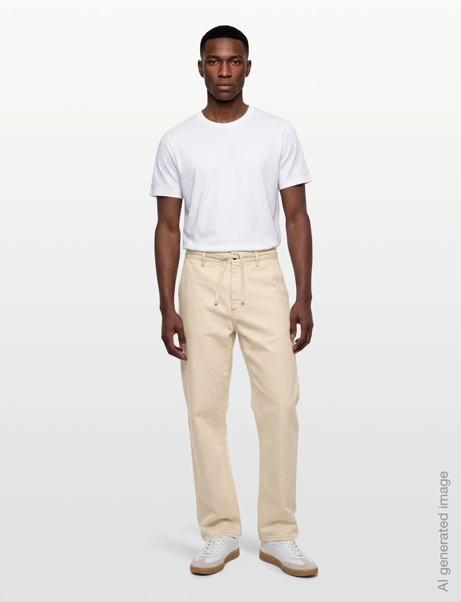 Anerkjendt - AKJAN DENIM PANTS - casual trousers - tofu - 0