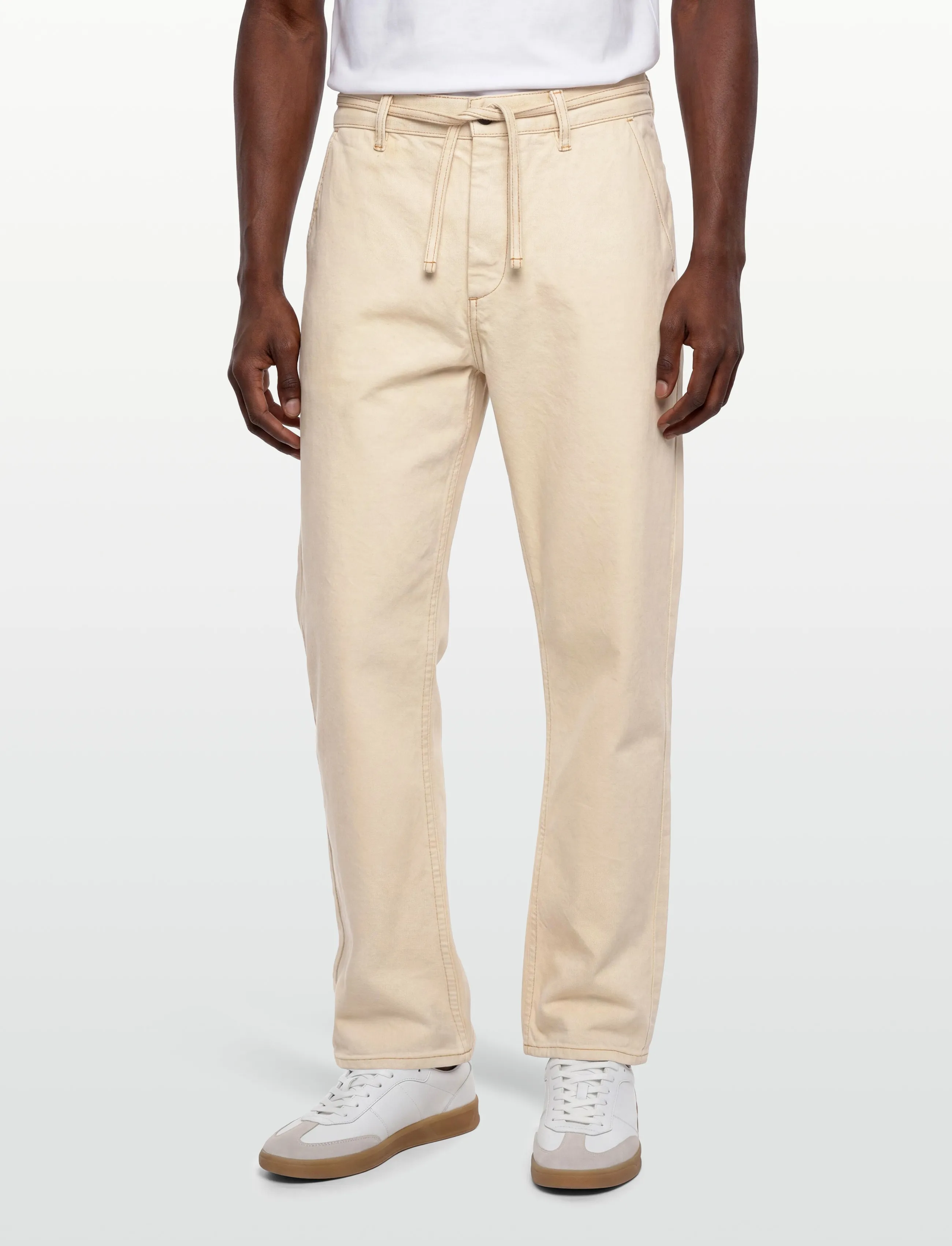 Anerkjendt - AKJAN DENIM PANTS - casual trousers - tofu - 3