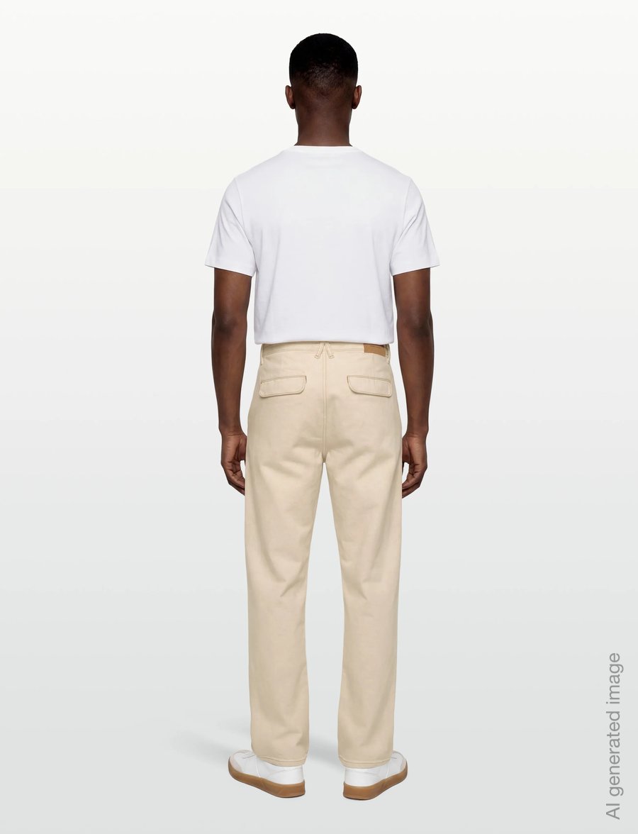 Anerkjendt - AKJAN DENIM PANTS - casual trousers - tofu - 4
