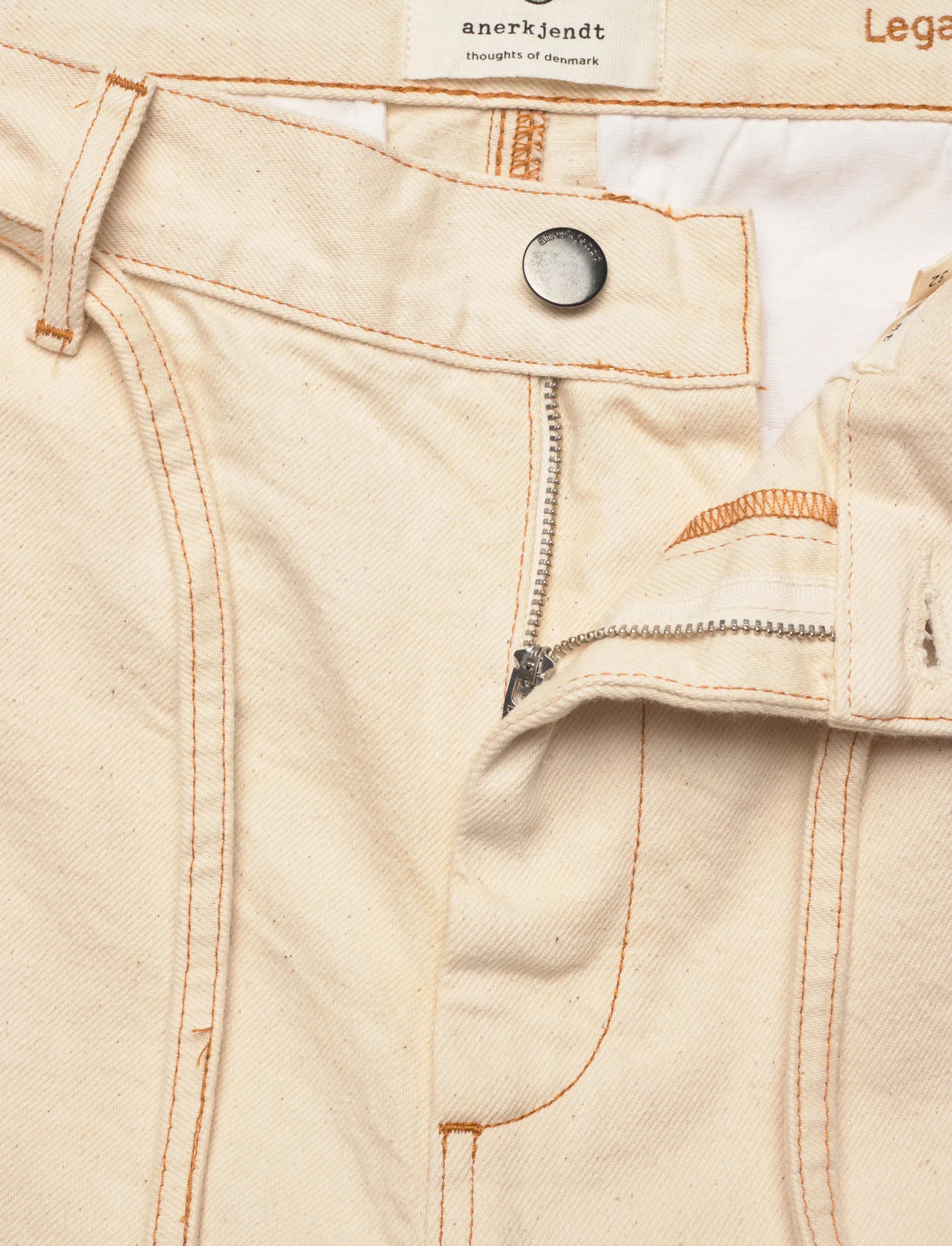 Anerkjendt - AKJAN DENIM PANTS - casual bukser - tofu - 3