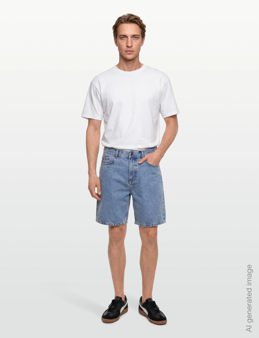 Anerkjendt - AKJAN DENIM SHORTS - short en jean - medium blue denim - 0