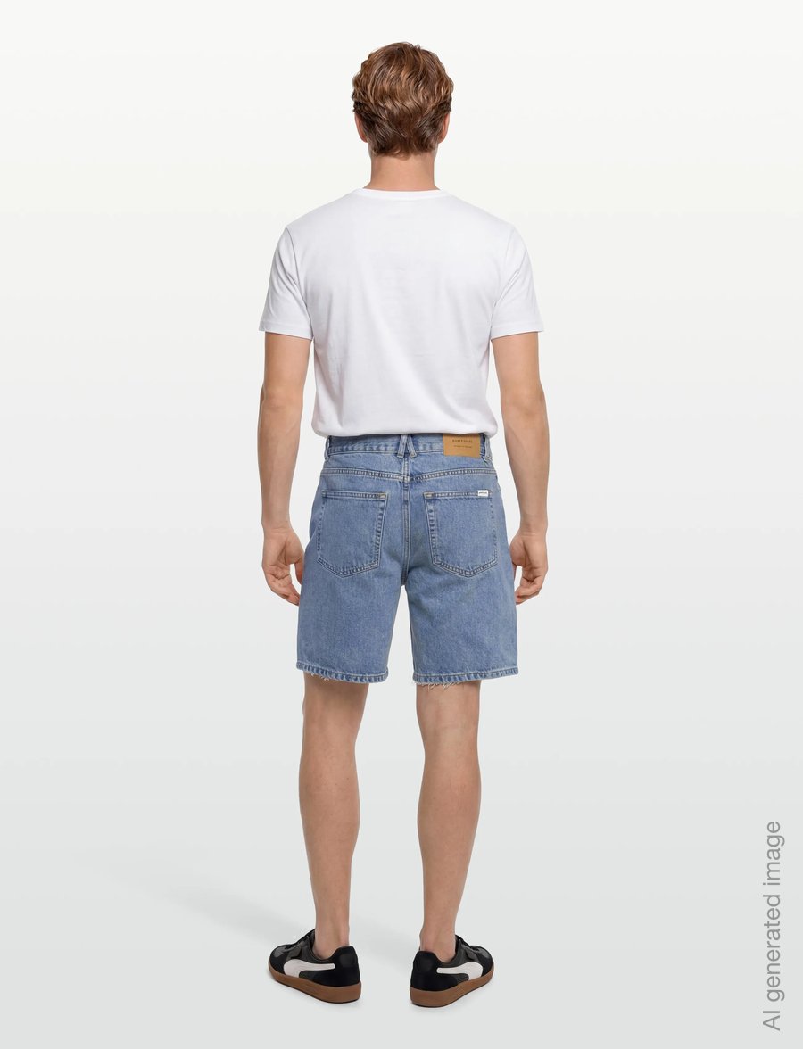 Anerkjendt - AKJAN DENIM SHORTS - short en jean - medium blue denim - 4