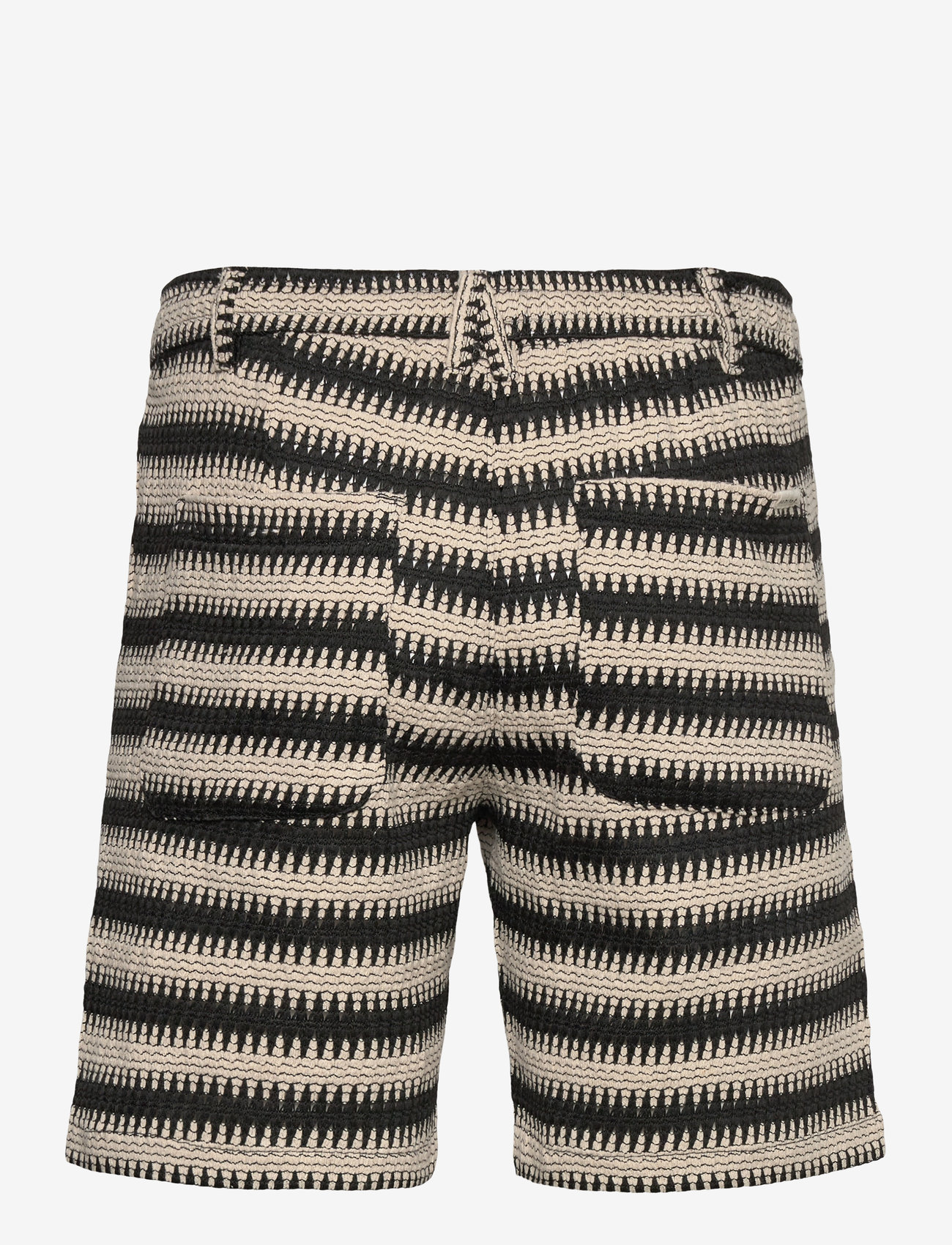 Anerkjendt - AKJAN STRUC STRIPE SHORTS - lühikesed vabaajapüksid - tofu - 1