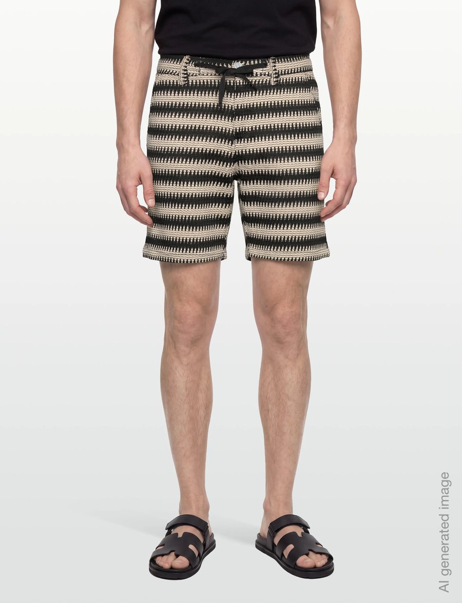 Anerkjendt - AKJAN STRUC STRIPE SHORTS - casual shorts - tofu - 3