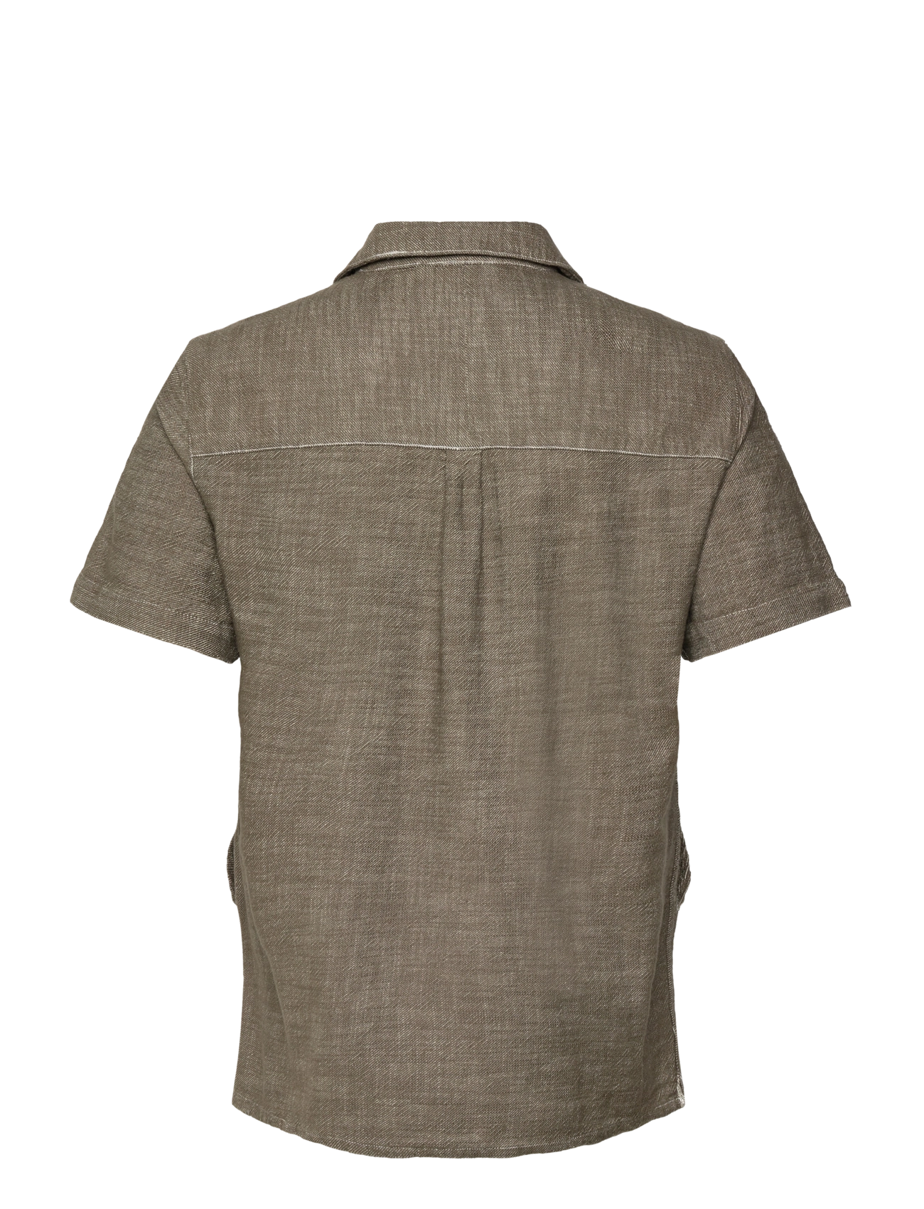 Anerkjendt - AKKURT TWILL S/S SHIRT - linnen overhemden - deep lichen green - 1