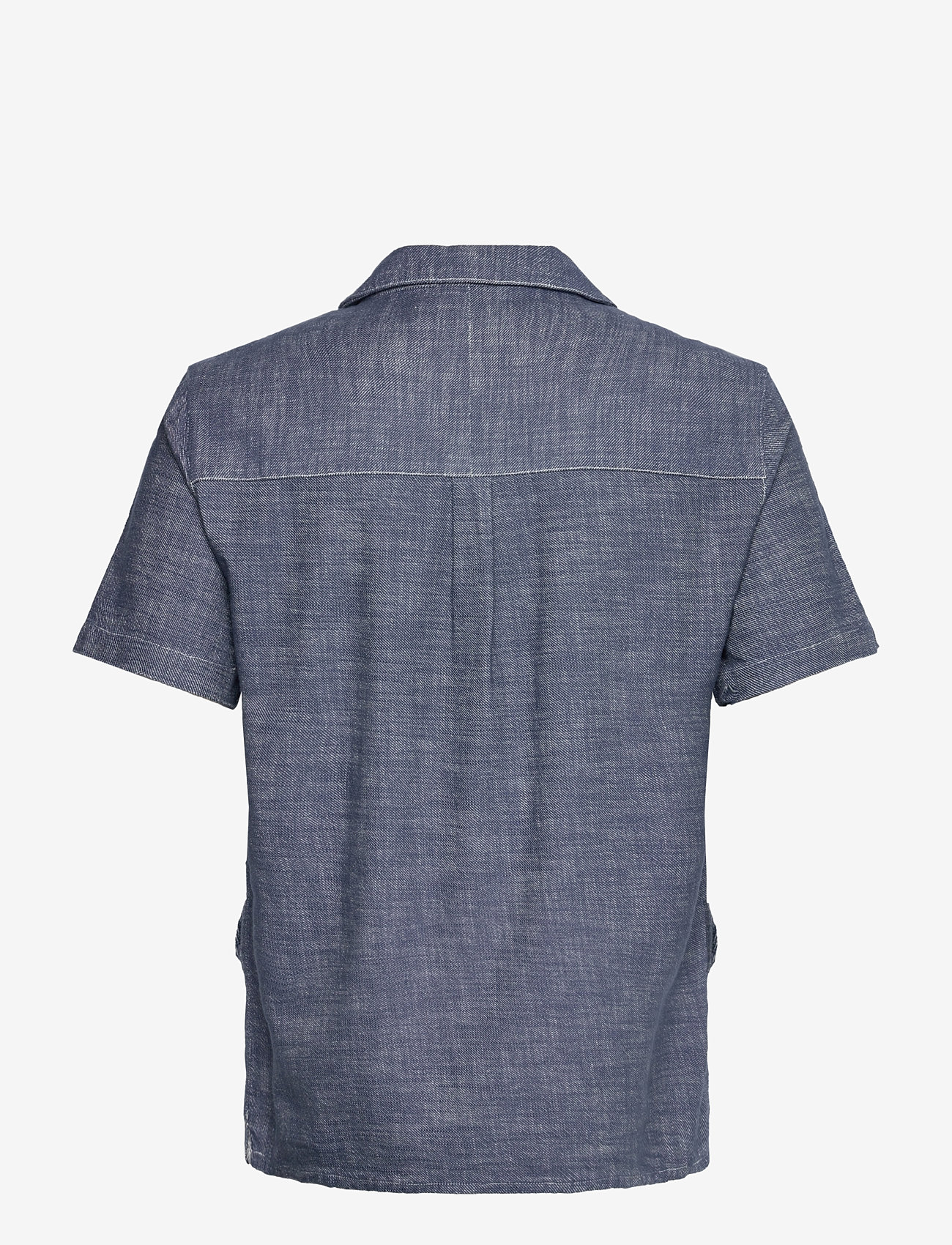 Anerkjendt - AKKURT TWILL S/S SHIRT - koszule lniane - sky captain - 1