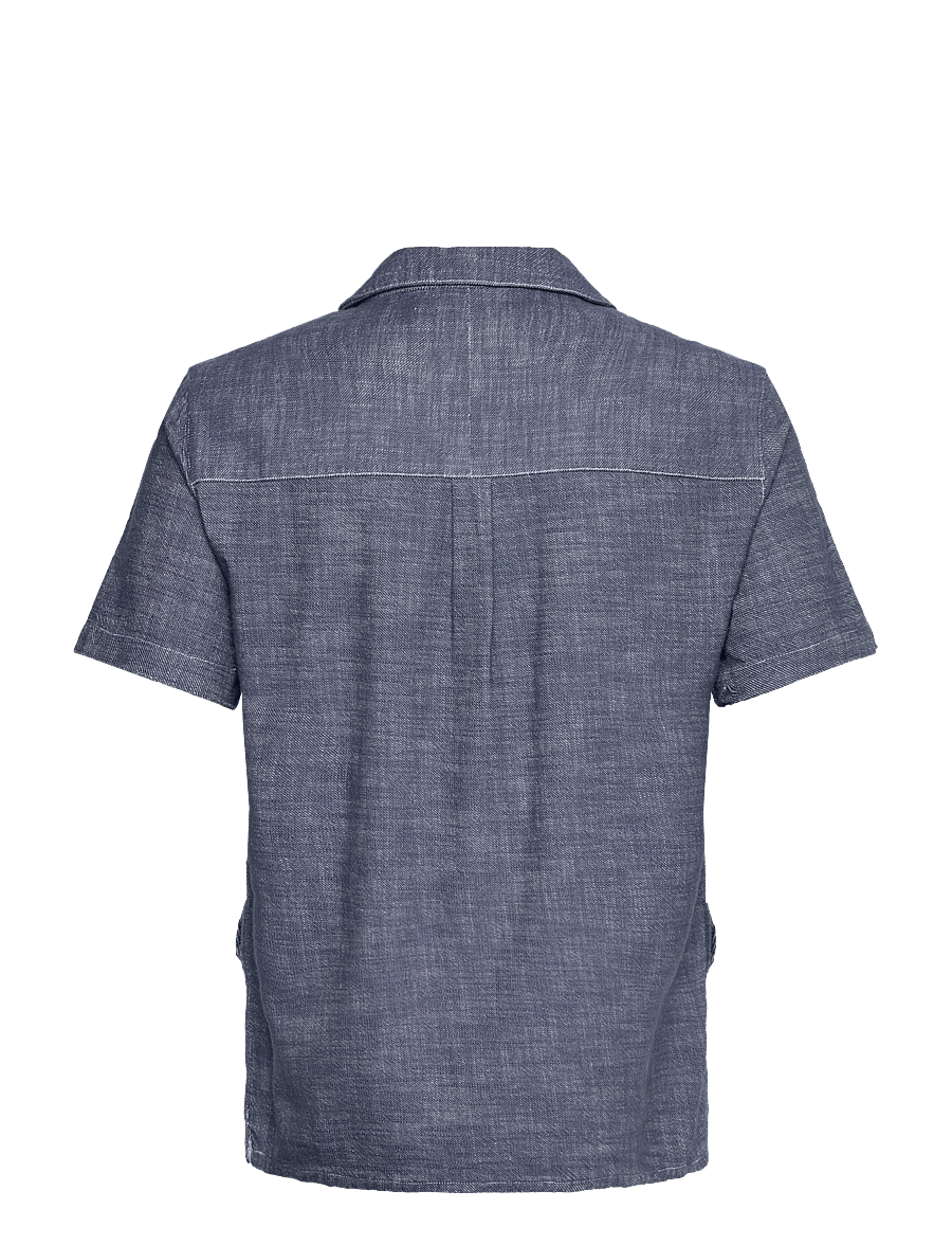 Anerkjendt - AKKURT TWILL S/S SHIRT - linnen overhemden - sky captain - 1