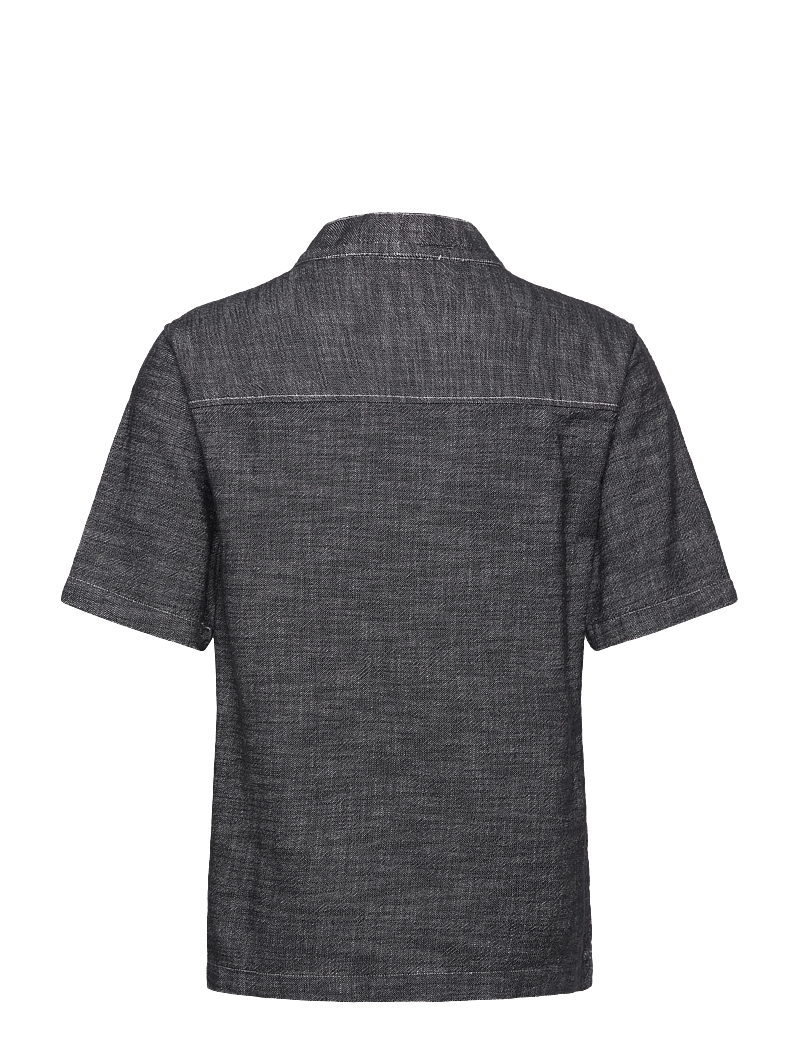 Anerkjendt - AKJESPER TWILL S/S KIMONO - leinenhemden - caviar - 1