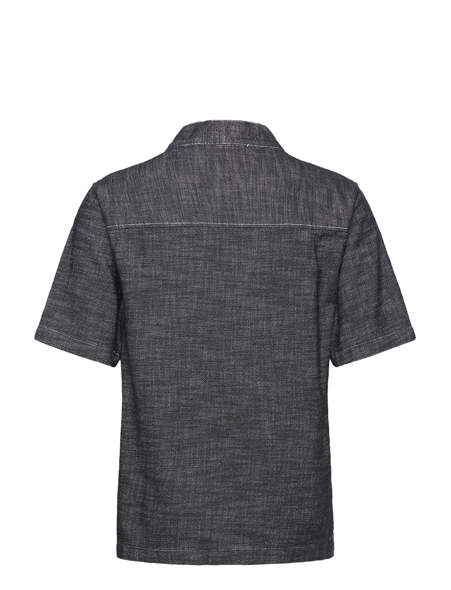 Anerkjendt - AKJESPER TWILL S/S KIMONO - linen shirts - caviar - 1