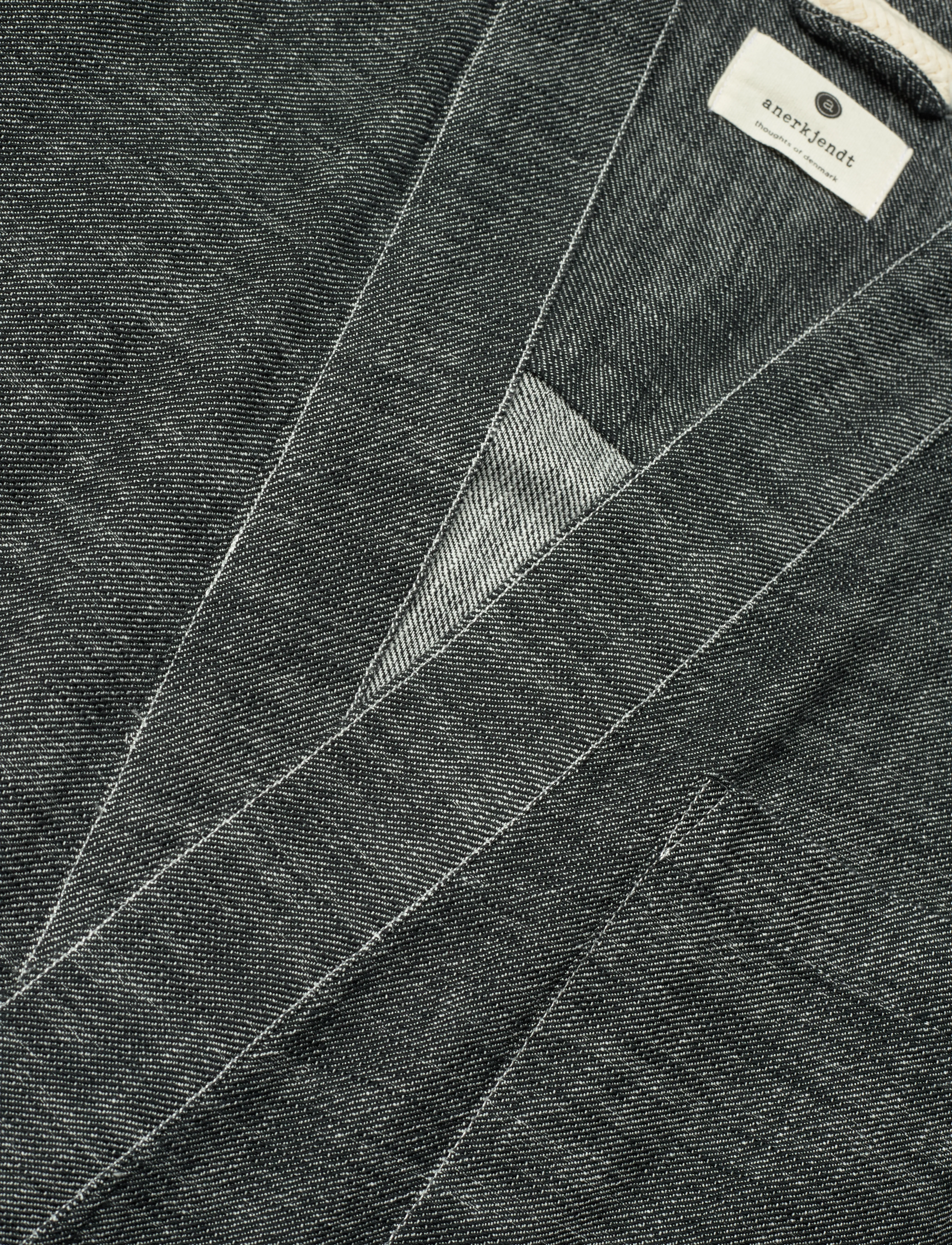 Anerkjendt - AKJESPER TWILL S/S KIMONO - linen shirts - caviar - 2