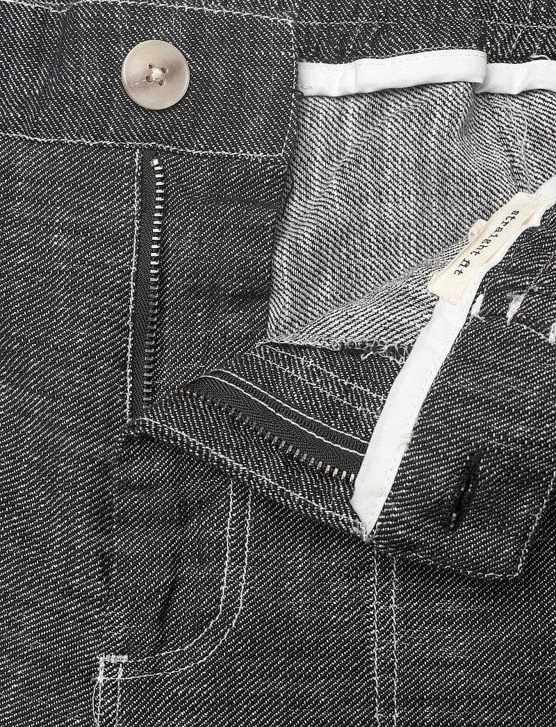 Anerkjendt - AKJAN TWILL CONTRAST PANTS - linnebyxor - caviar - 3